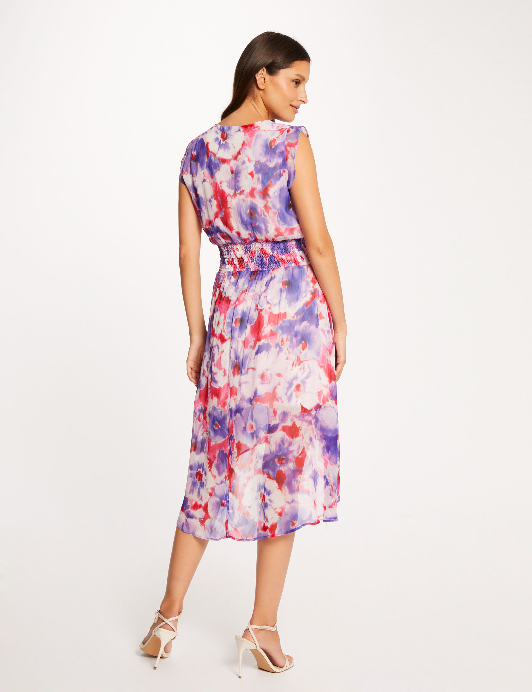 robe droite sans manches imprime floral multico femme Robe droite sans manches imprimé floral multico femme