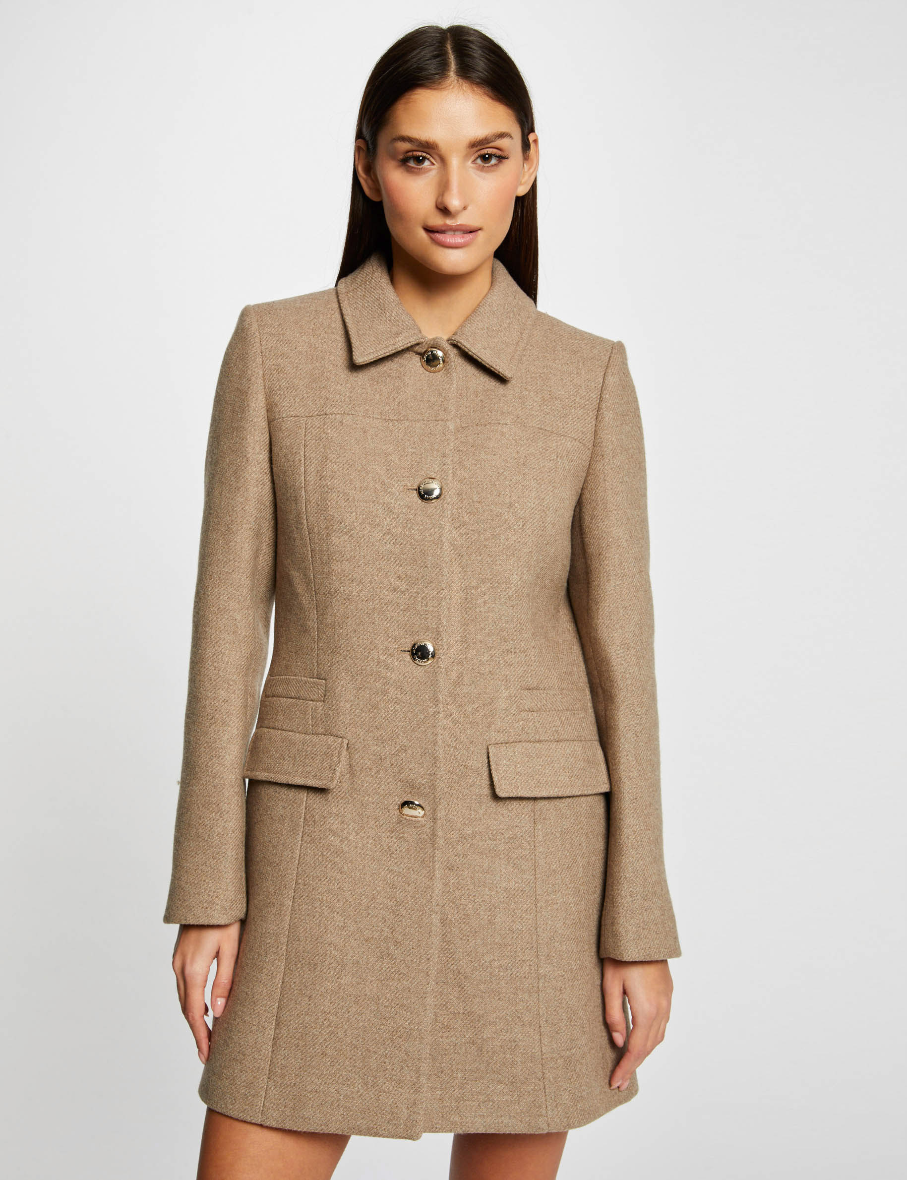 manteau femme morgan beige