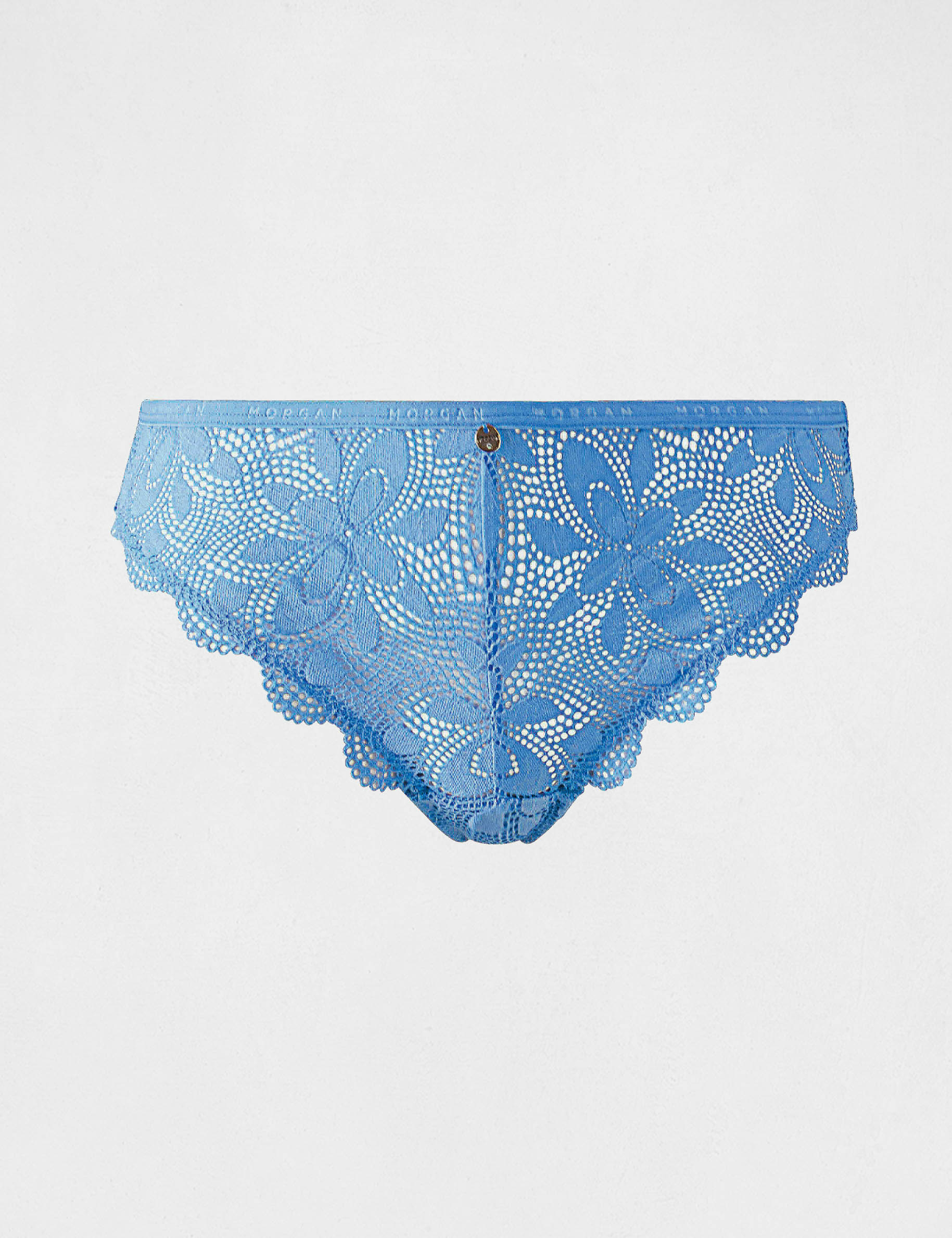 Shorty En Dentelle Bleu Taille 38 - Sous-vêtement Femme Neuf Avec étiquettes
