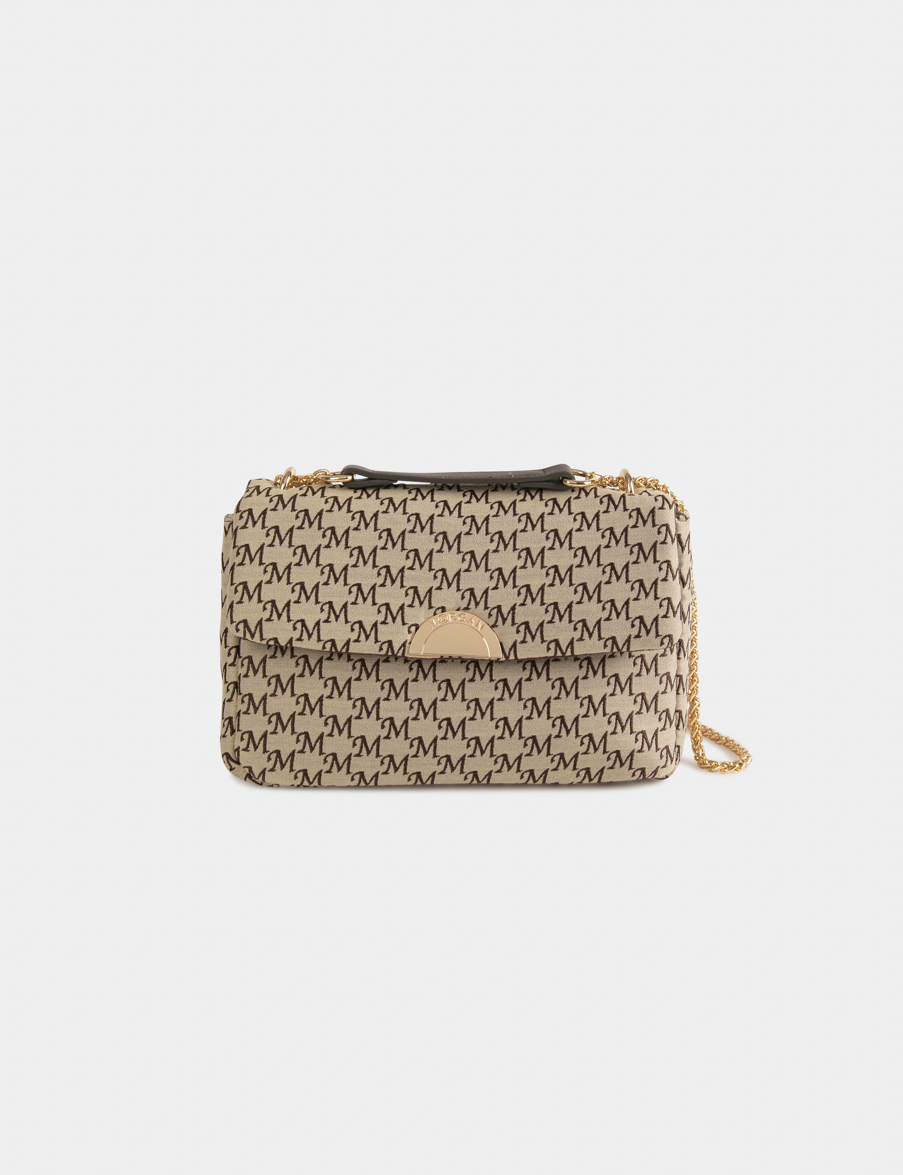Foulard Carré Pertegaz En Soie Beige - Vintage Très Bon état