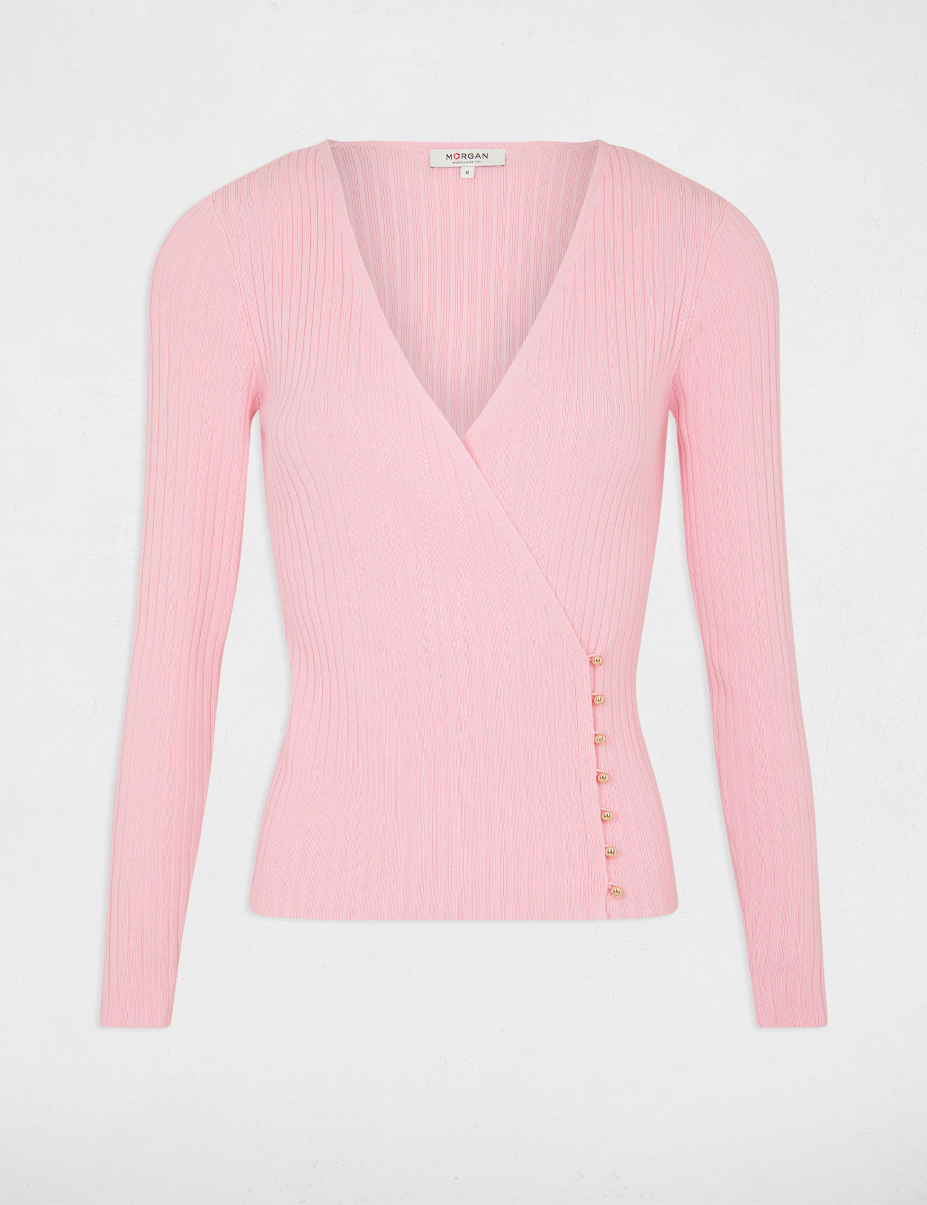 Blouse Violette Terra Di Siena - Manches Longues, Style Cache-cœur, Neuf Avec étiquettes, Polyester