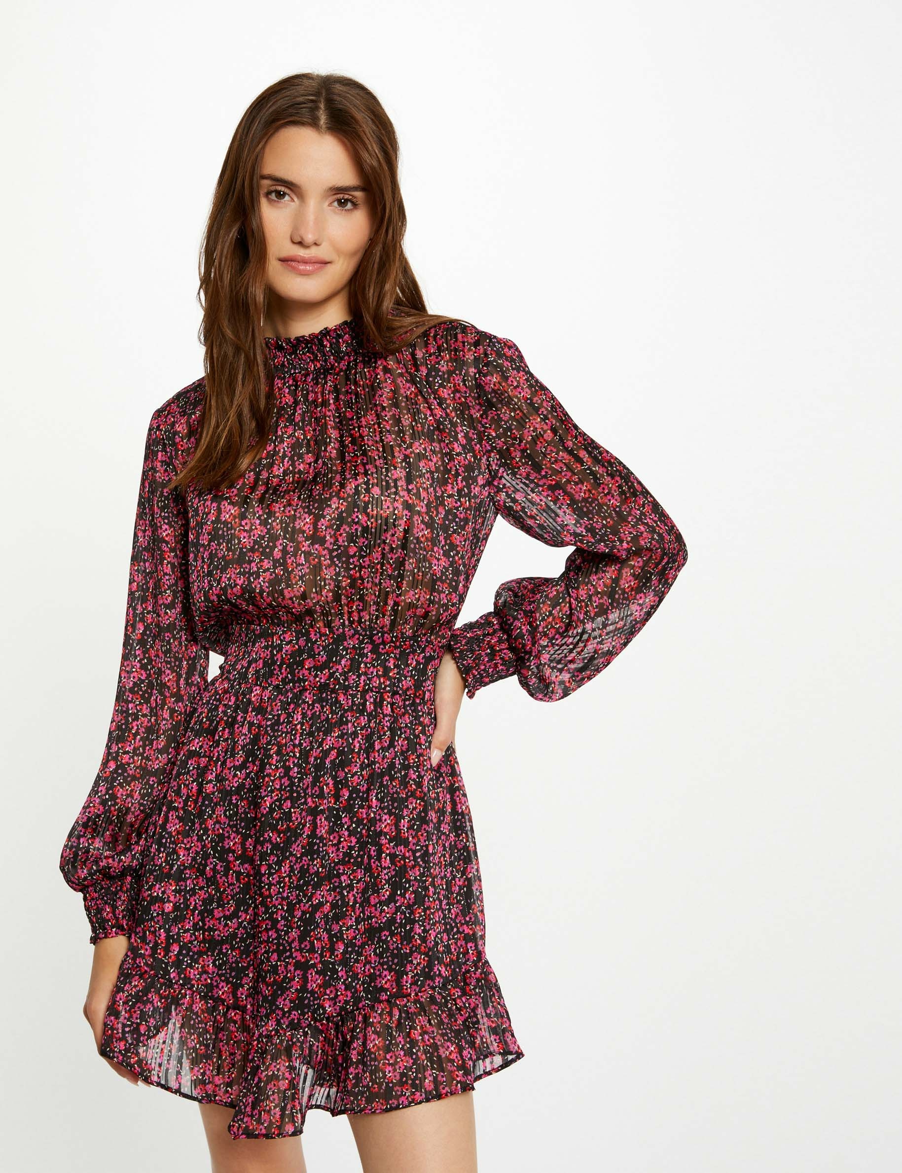 Robe cintrée imprimé floral multico femme