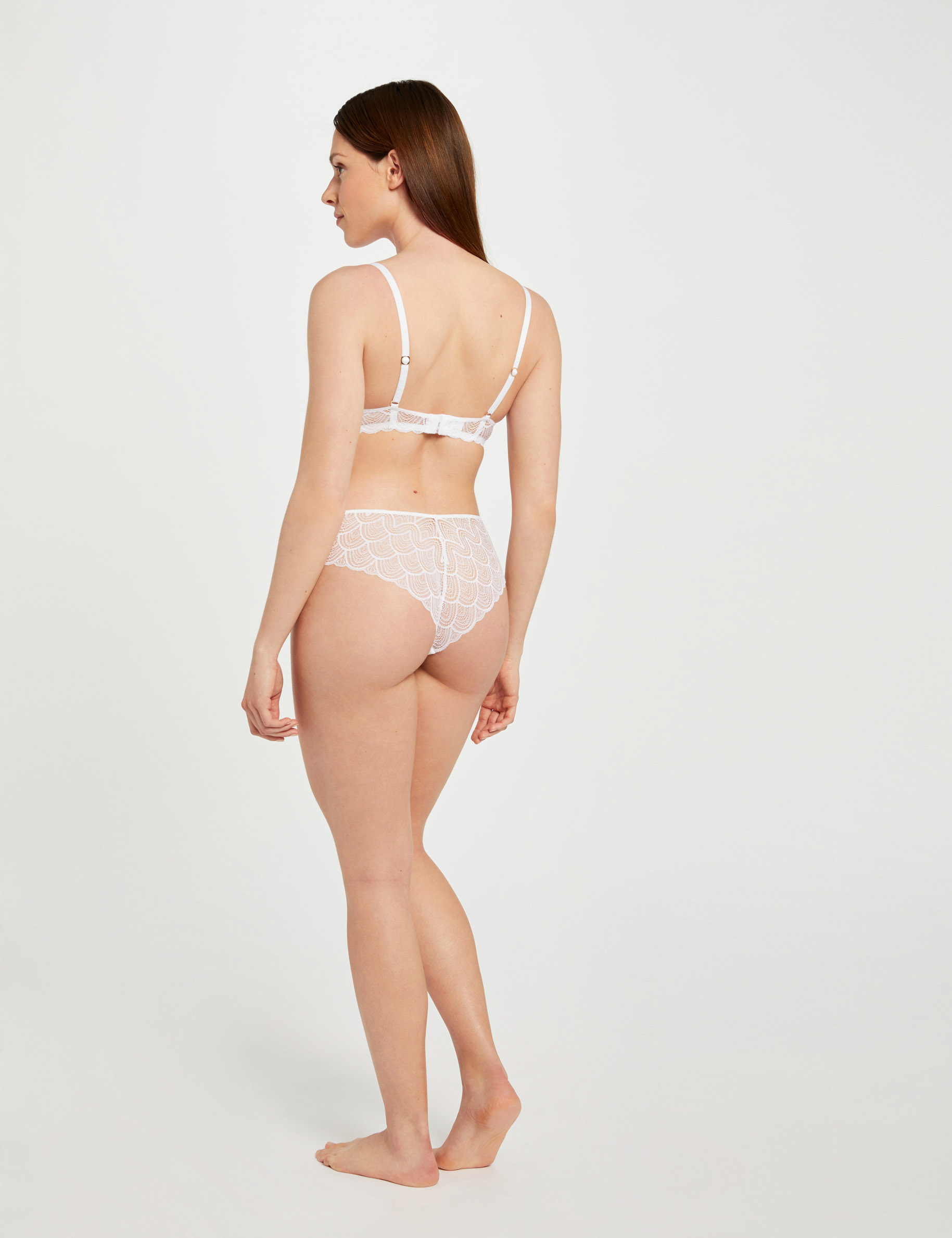 shorty en dentelle blanc femme Shorty en dentelle blanc femme