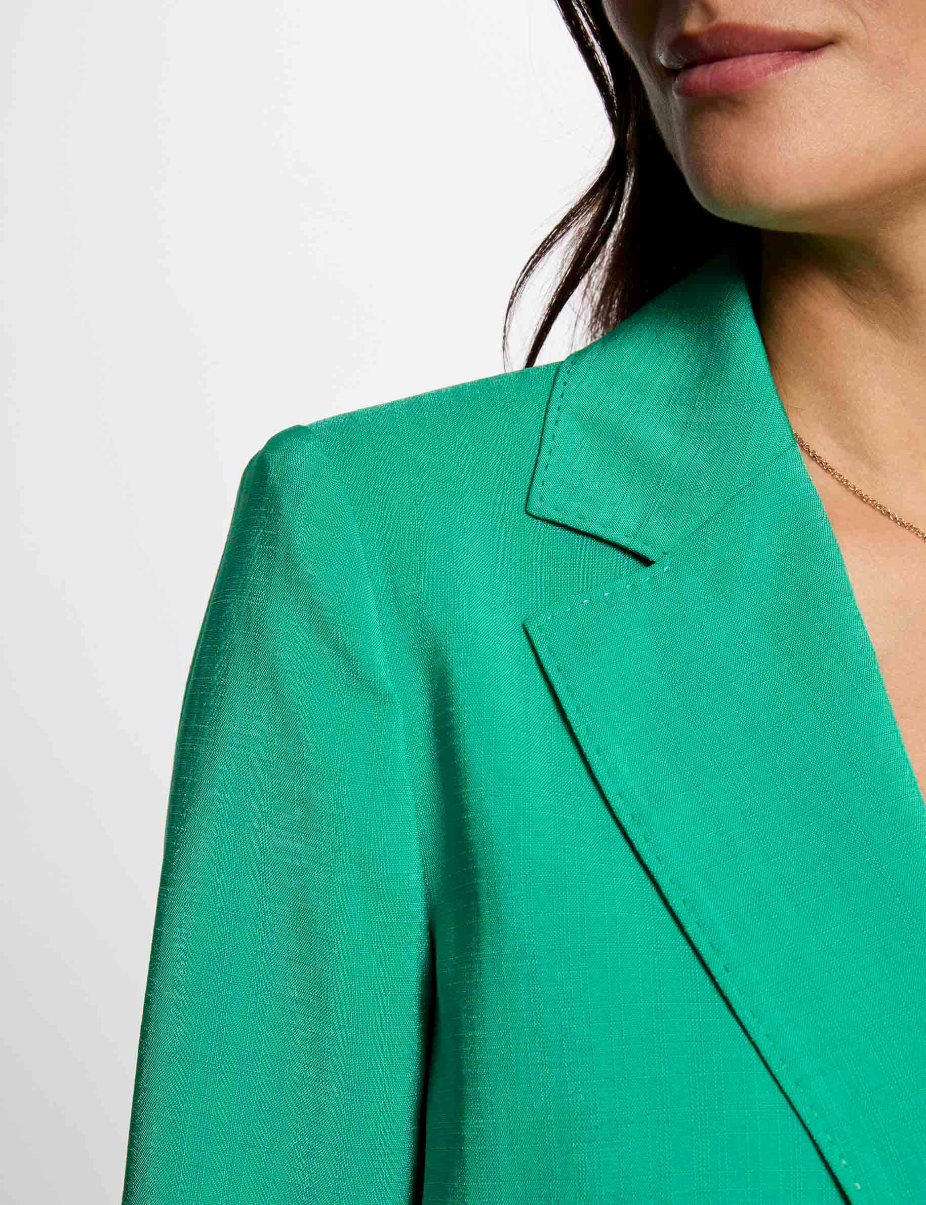 blazer fluide vert emeraude femme Blazer fluide vert émeraude femme