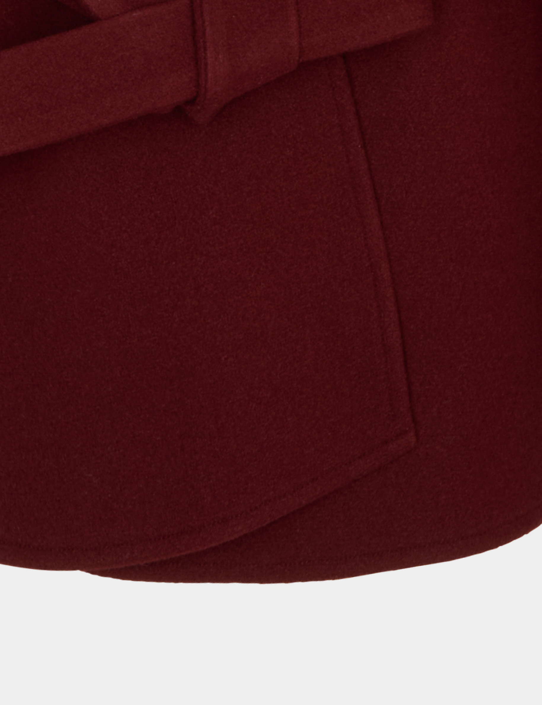 Cape ceintur&eacute;e bordeaux femme