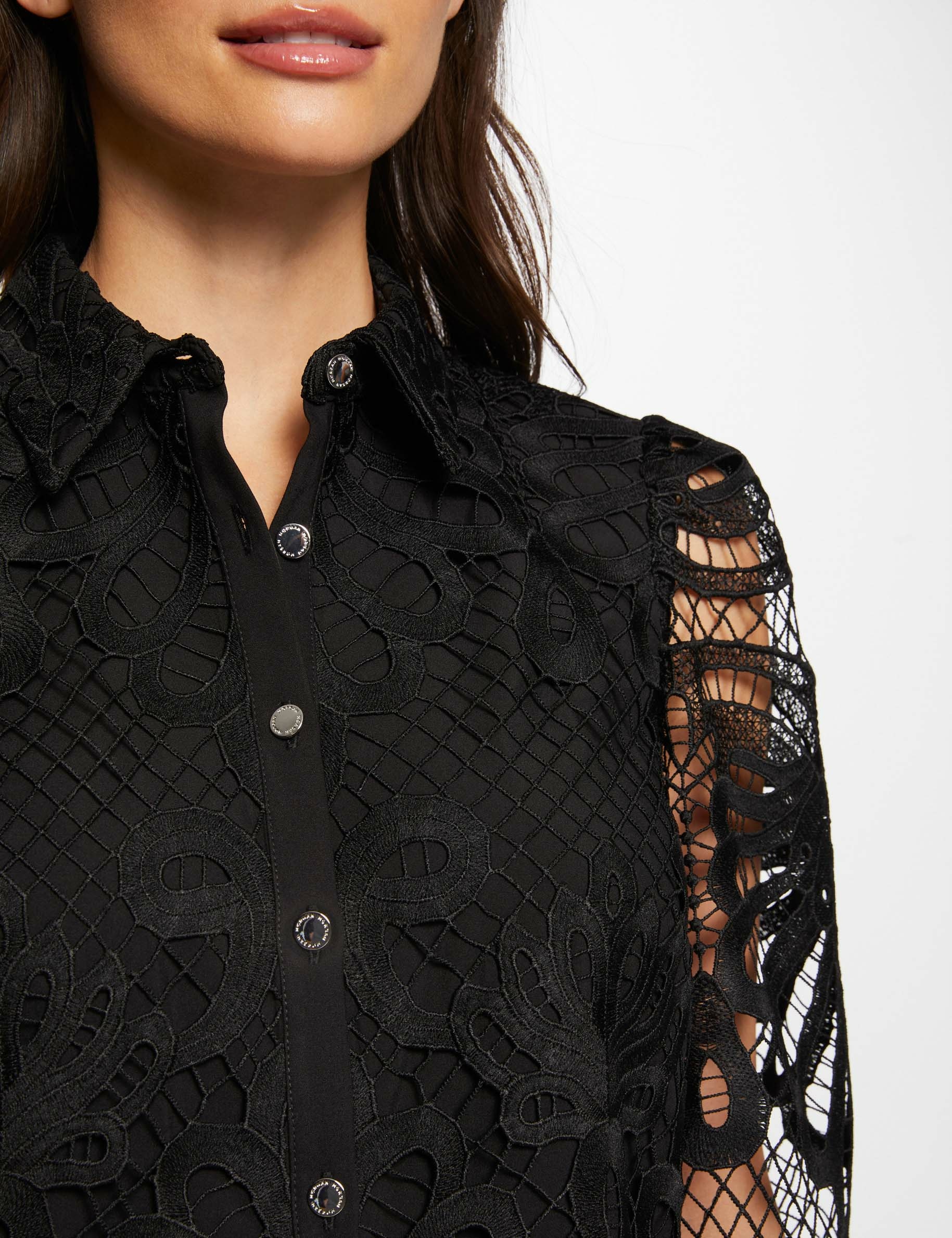 chemise manches longues noir femme Chemise manches longues noir femme
