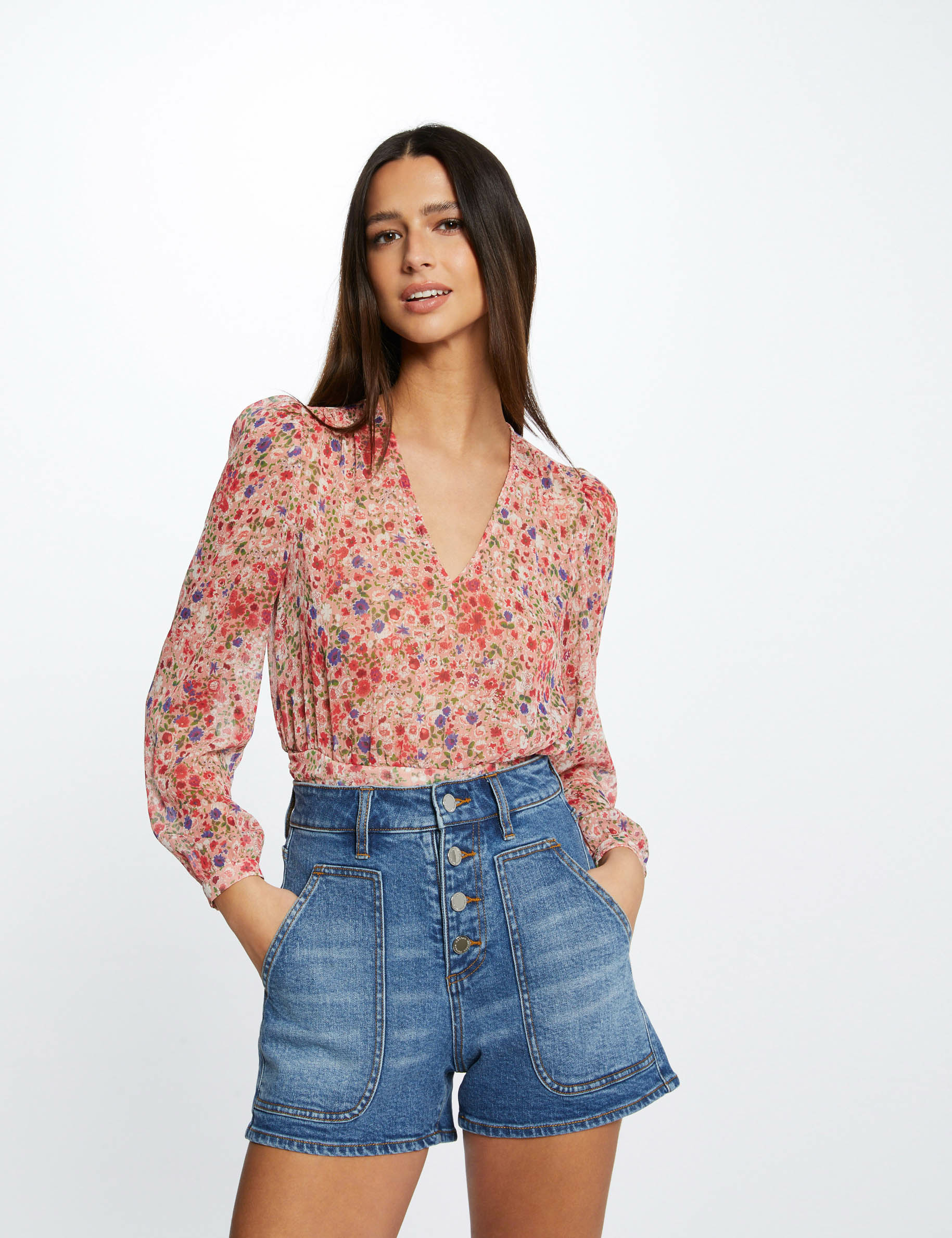 Short mom taille haute en jean jean stone femme Short mom taille haute en jean jean stone femme