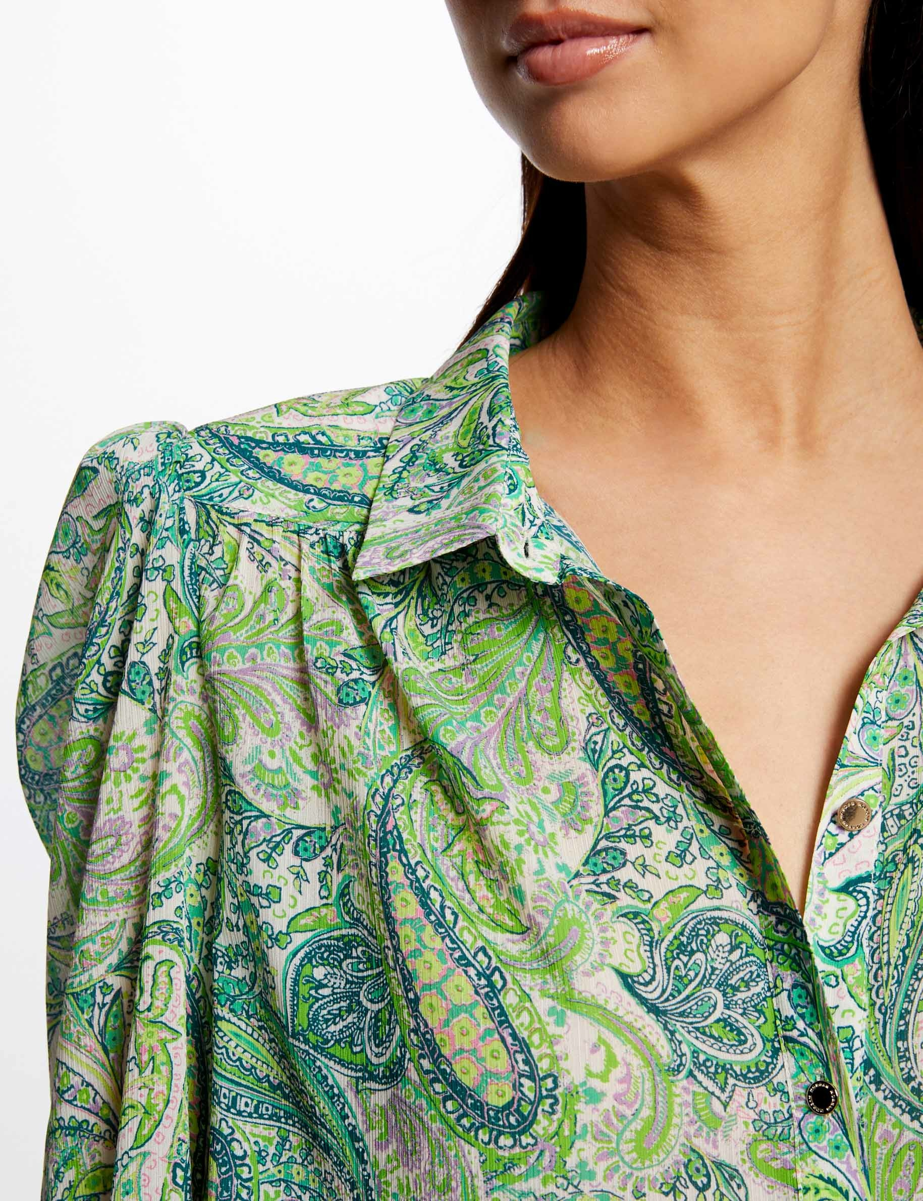 Chemise manches longues imprimée multico femme Chemise manches longues imprimée multico femme