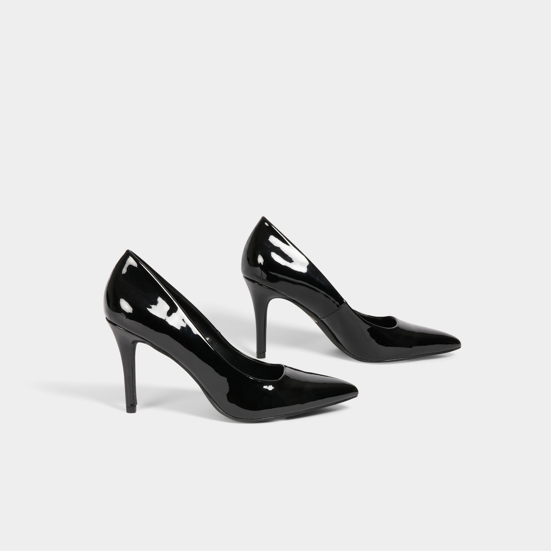 escarpins a talons vernis noir femme Escarpins à talons vernis noir femme