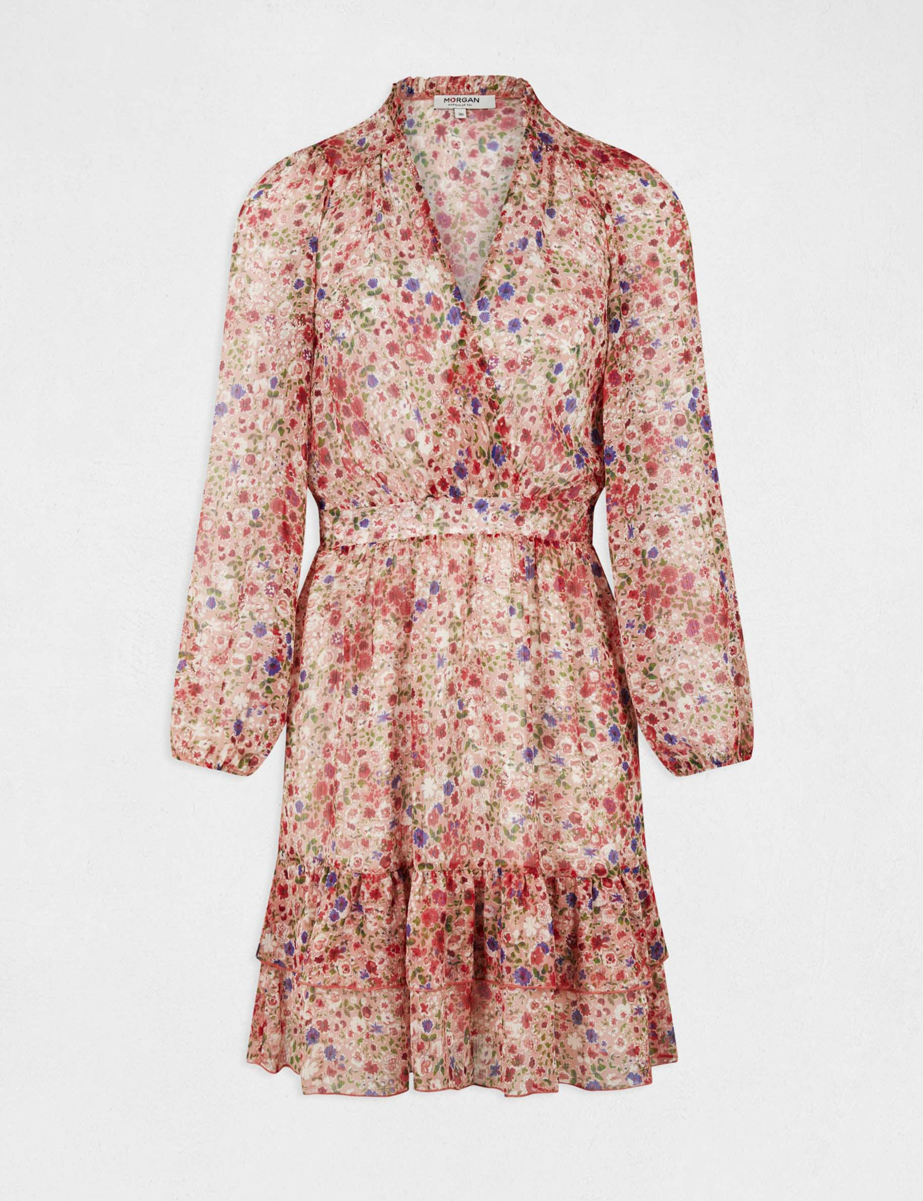 Robe évasée imprimé floral multico femme Robe évasée imprimé floral multico femme