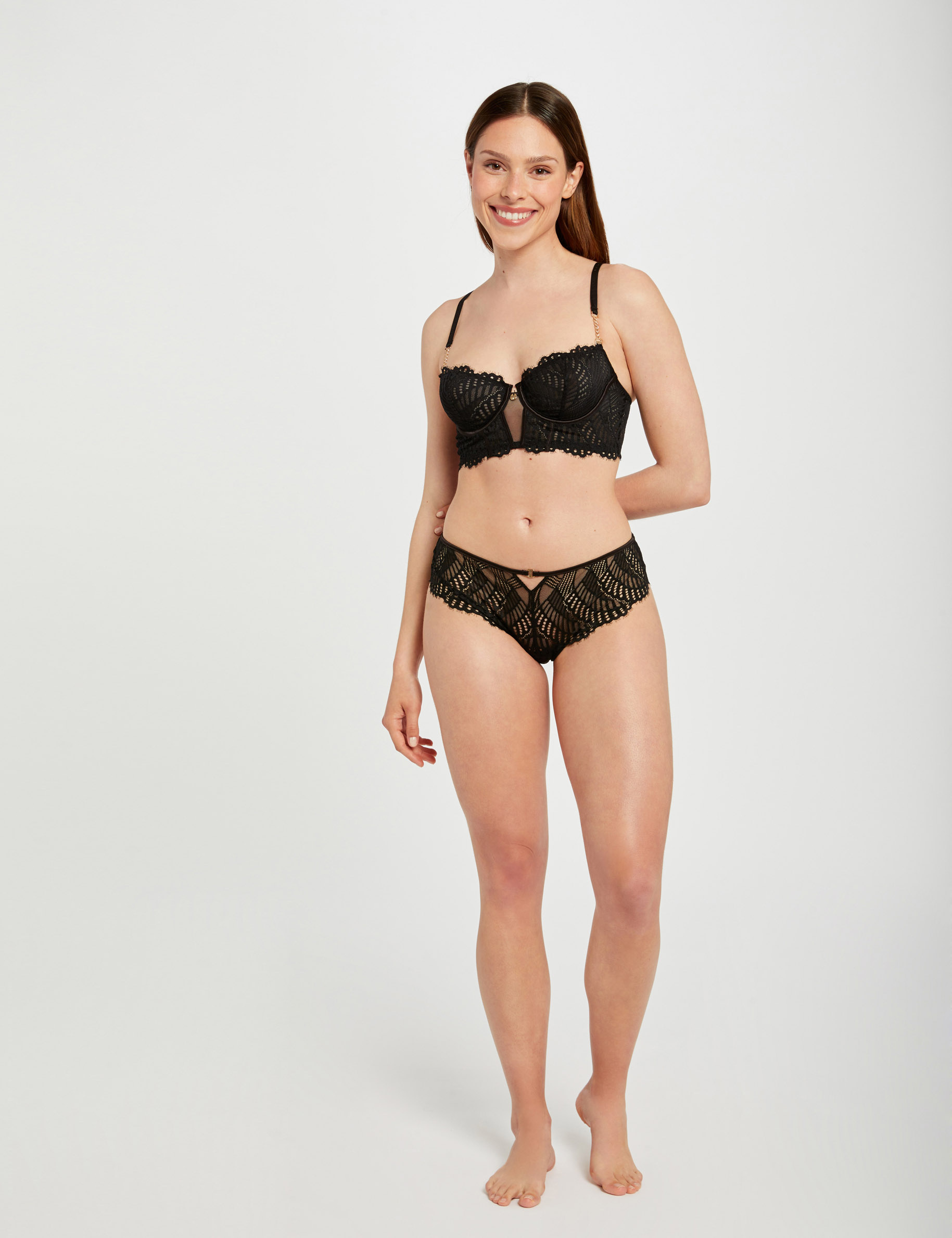 Soutien-gorge armatures noir femme