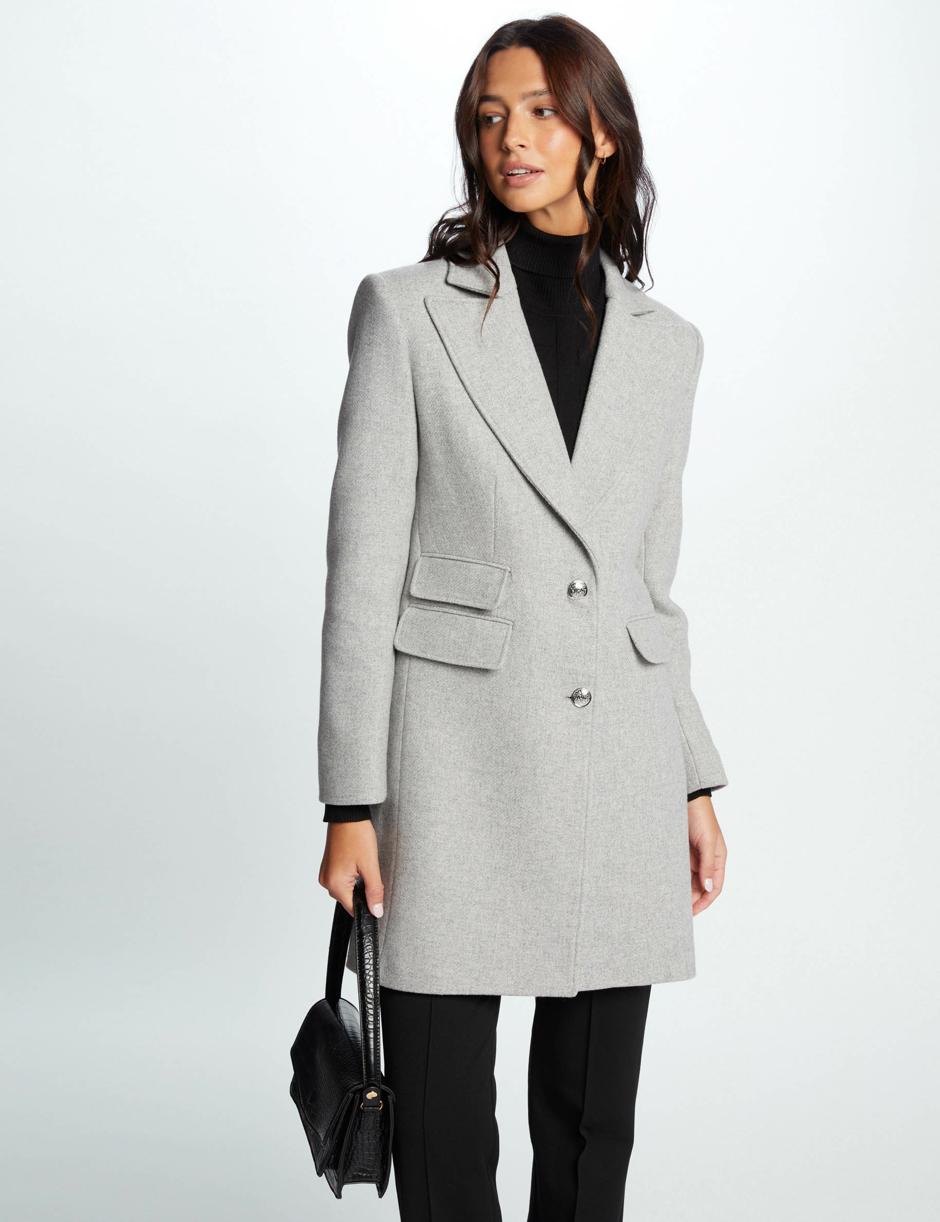Manteau femme cheap gris clair