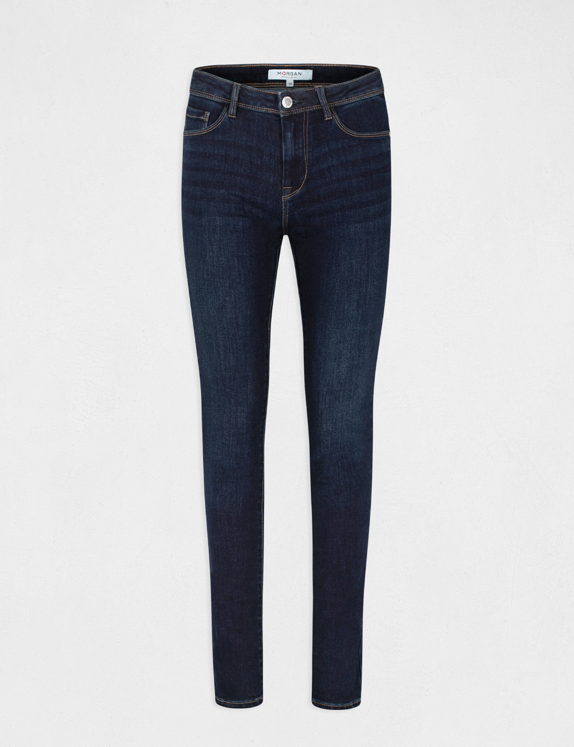 Jeans slim taille standard jean brut femme