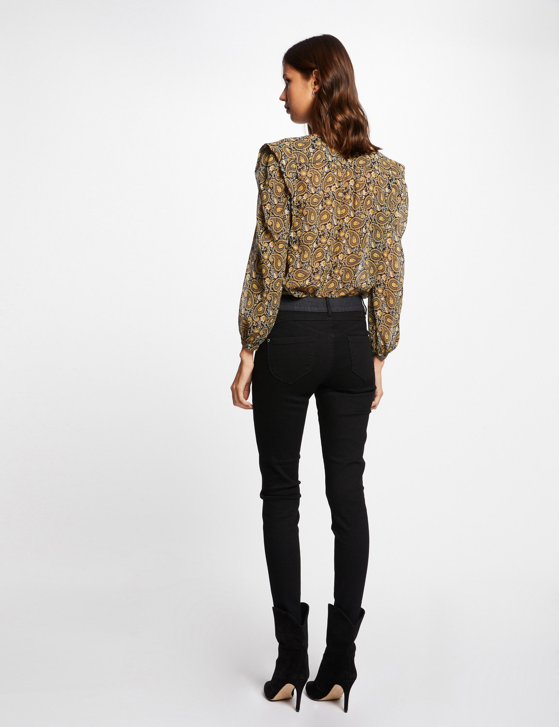 Other Stories - Pull oversize en laine à col montant - Gris foncé