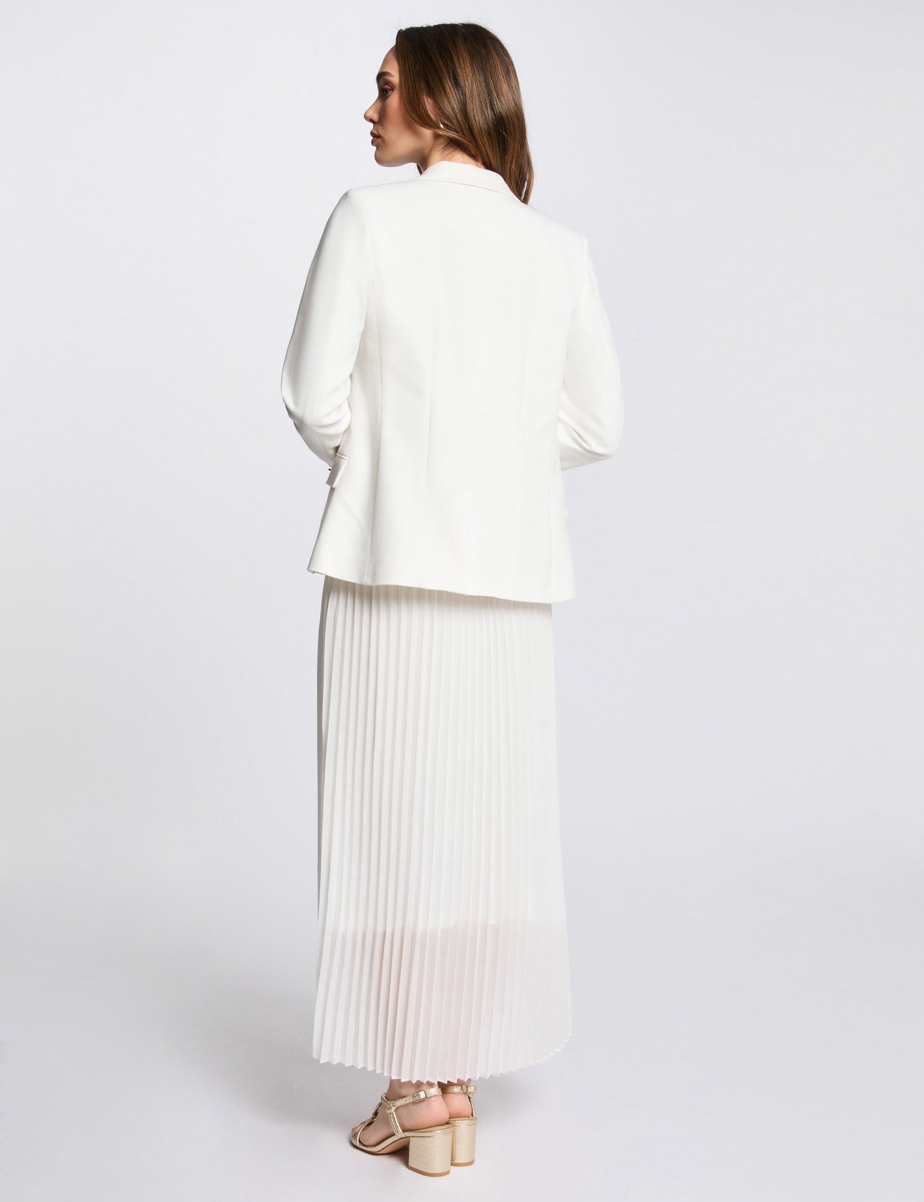 blazer double boutonnage blanc femme Blazer double boutonnage blanc femme
