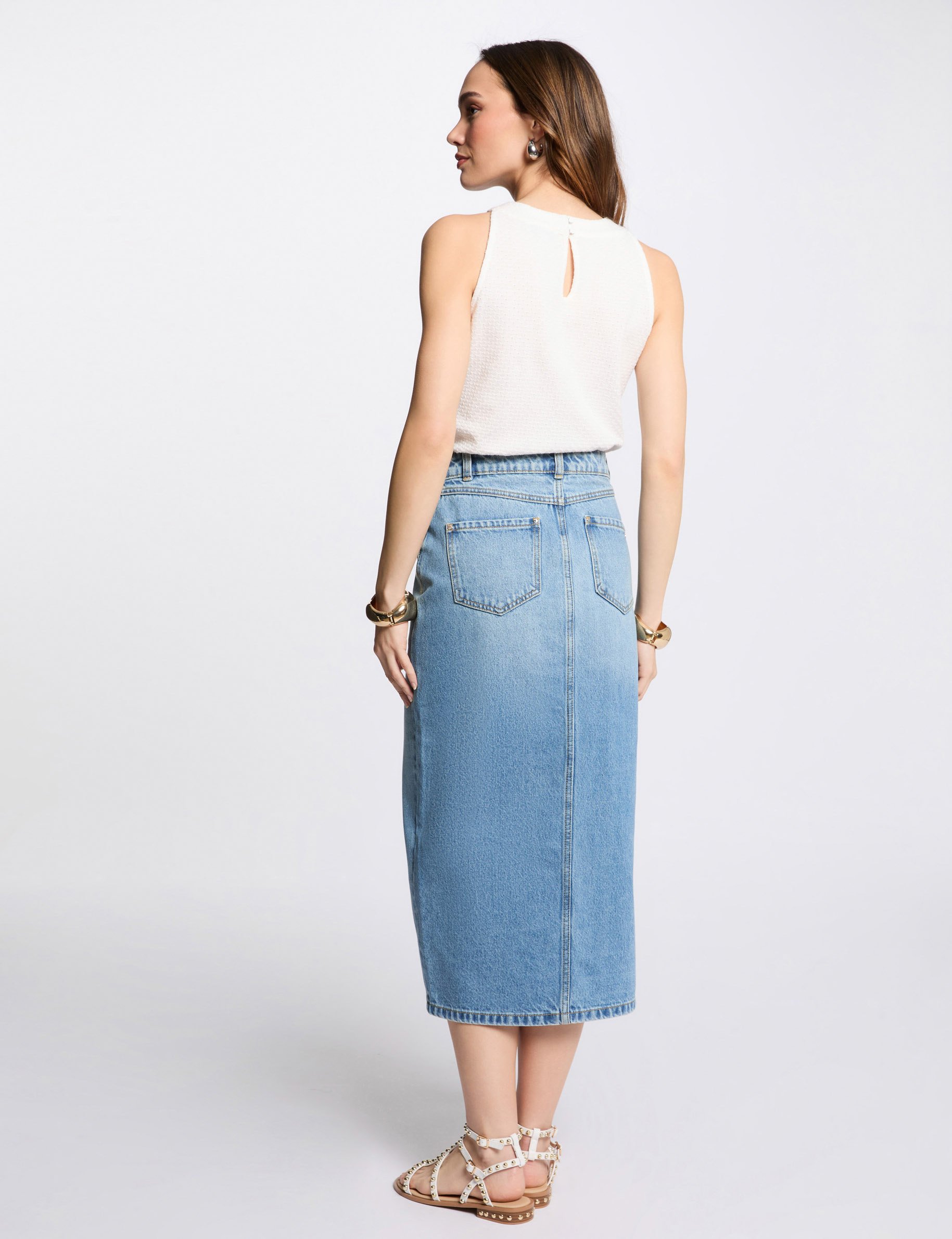 debardeur sans manches blanc femme Débardeur sans manches blanc femme