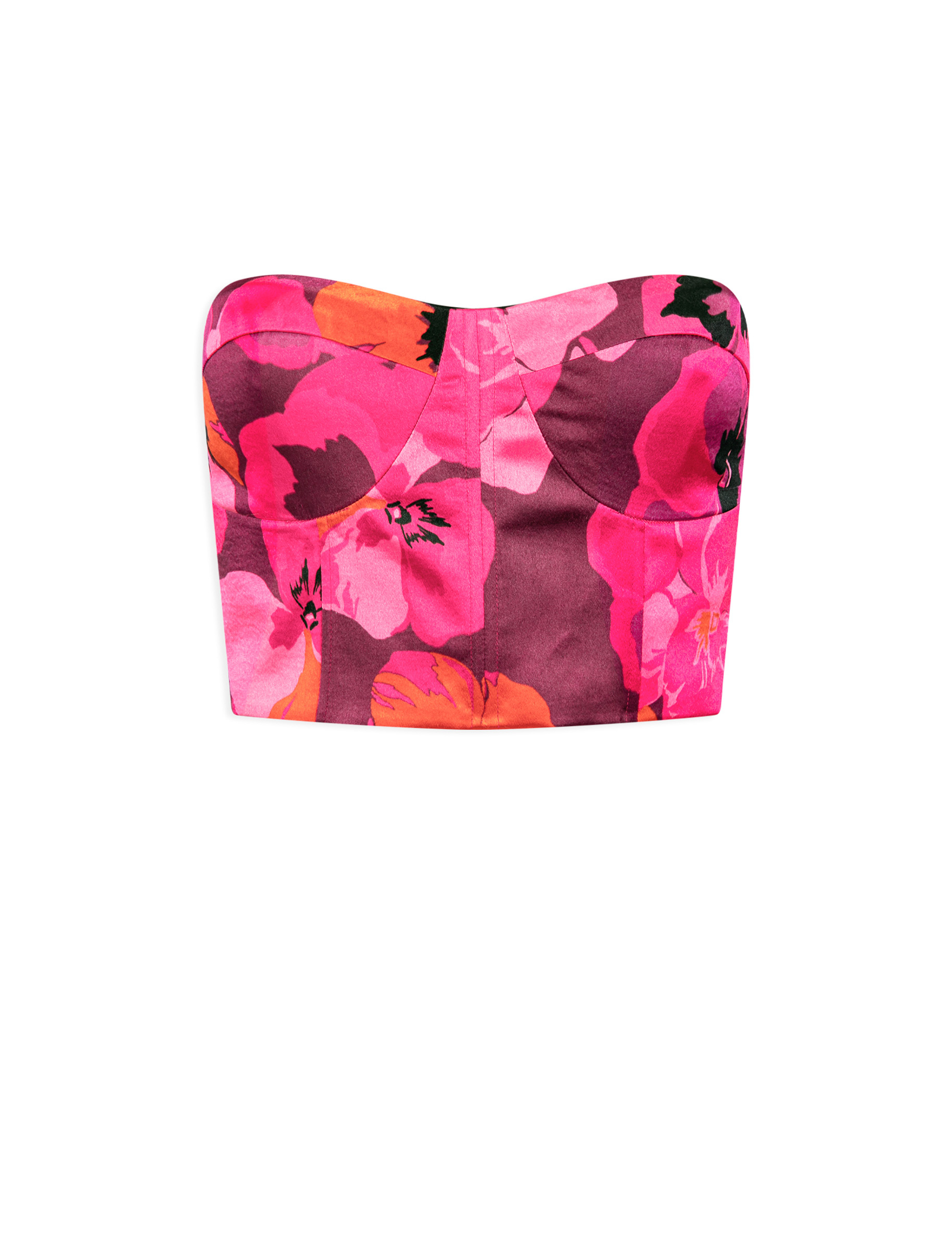Bustier sans manches imprimé floral multico femme Bustier sans manches imprimé floral multico femme