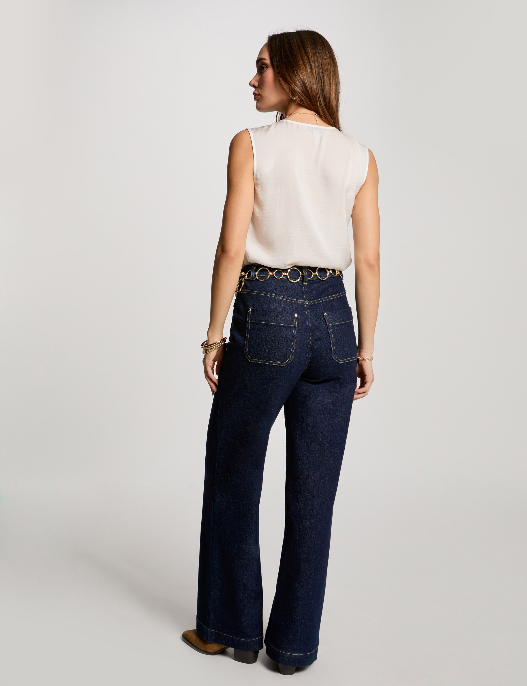 top sans manches dentelle blanc femme Top sans manches dentelle blanc femme