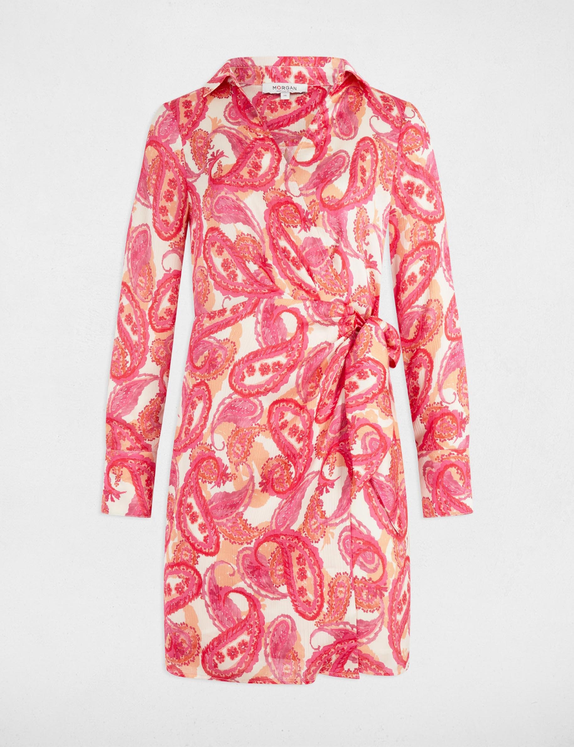 robe courte portefeuille multicolore femme Robe courte portefeuille multicolore femme