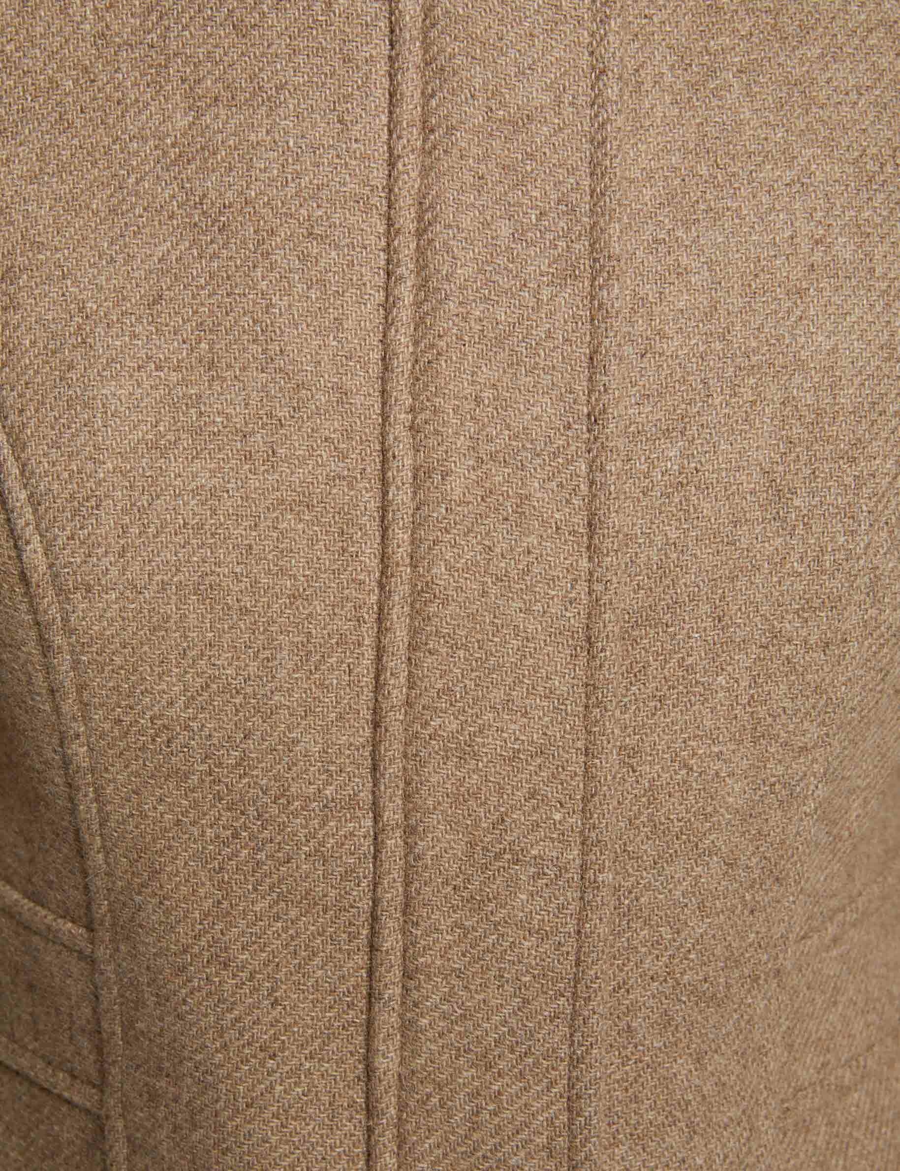 Manteau croisé cintré - Beige - M10011BG