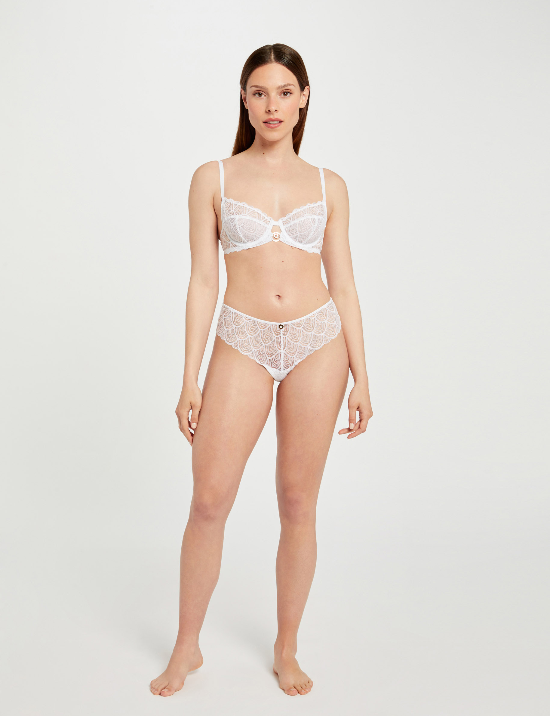 shorty en dentelle blanc femme Shorty en dentelle blanc femme