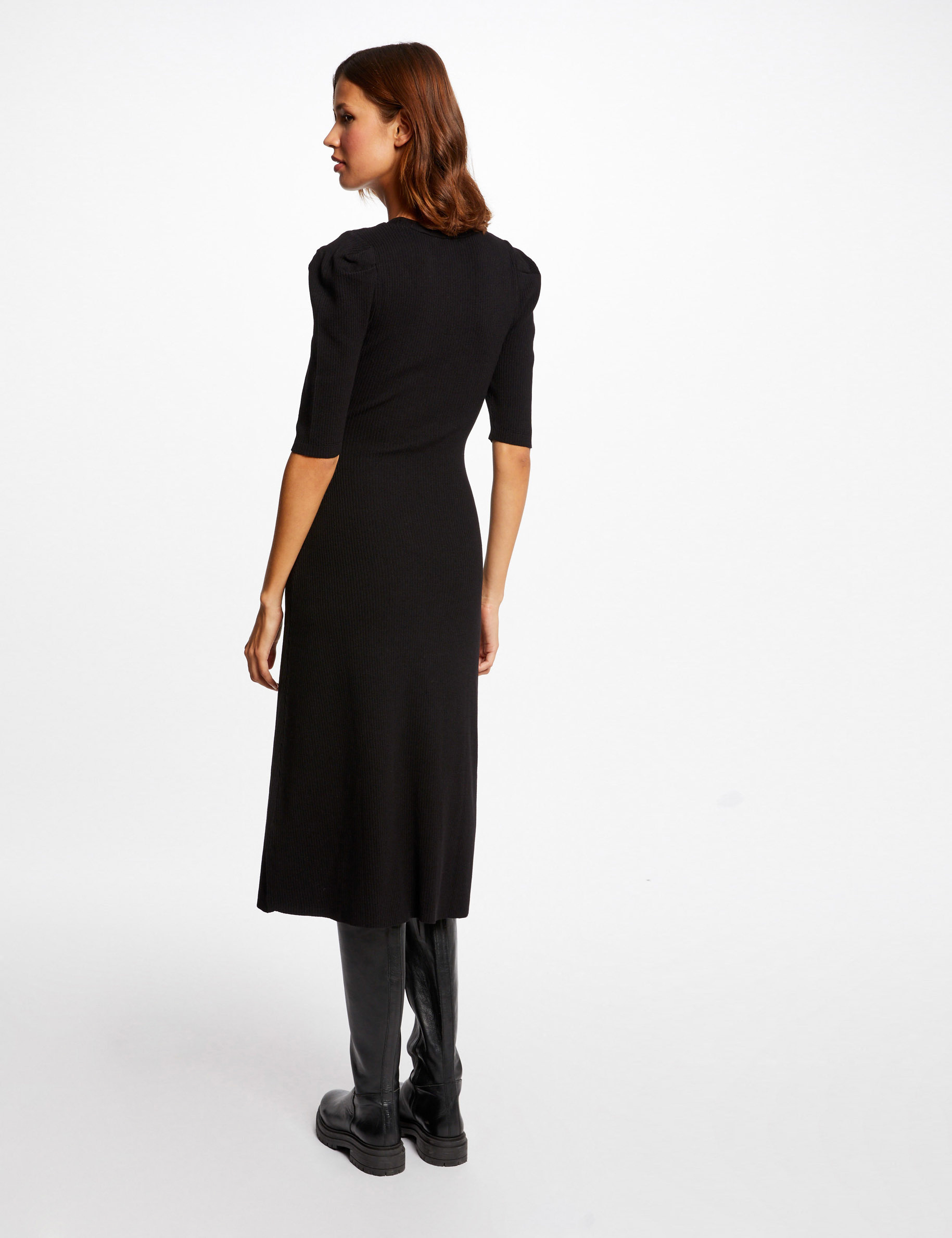 Robe Pull Rayée Pour Fille – Sans Manches, Avec Ceinture – Hiver Et Quotidien Décontracté – Taille Enfant