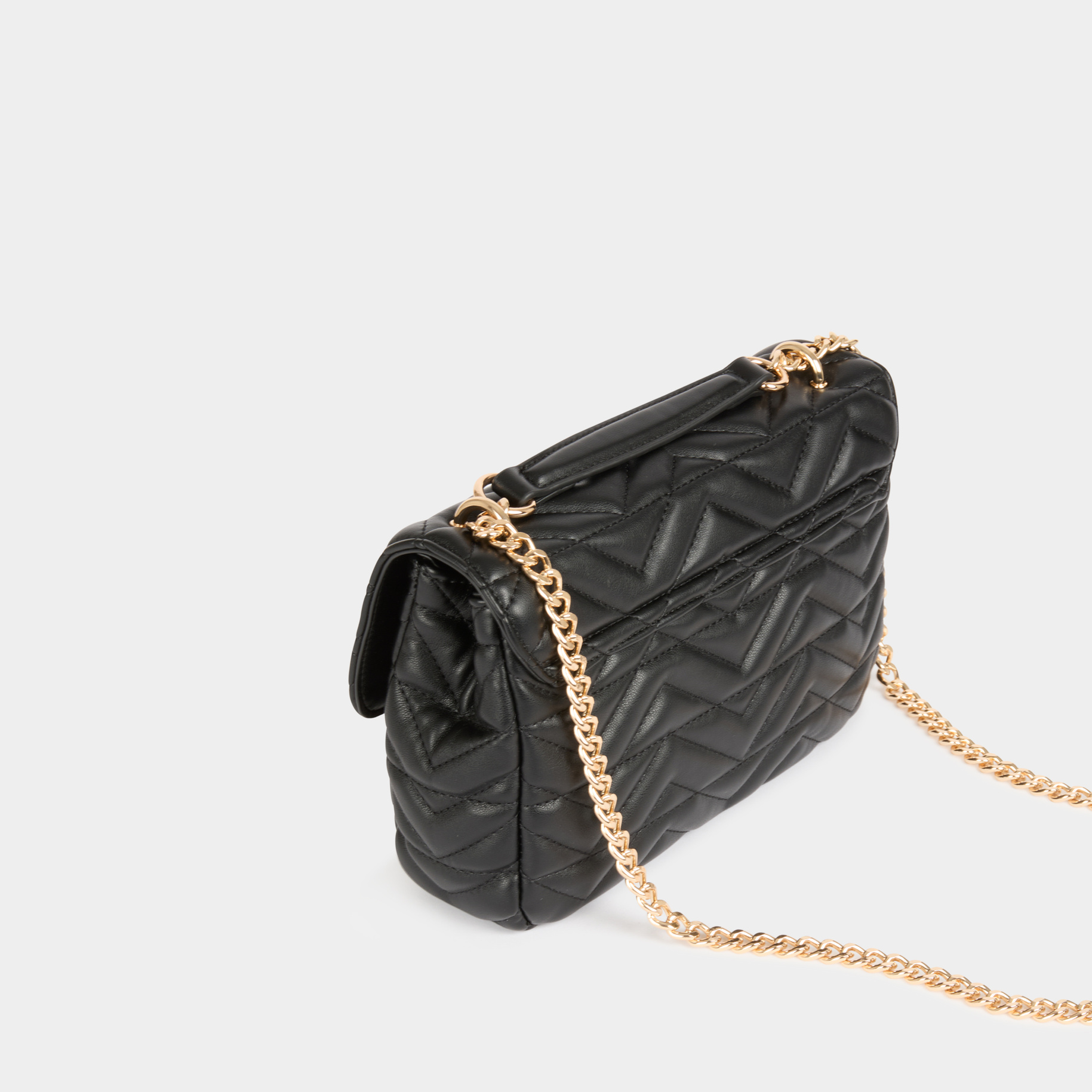sac matelasse boucle m noir femme Sac matelassé boucle M noir femme