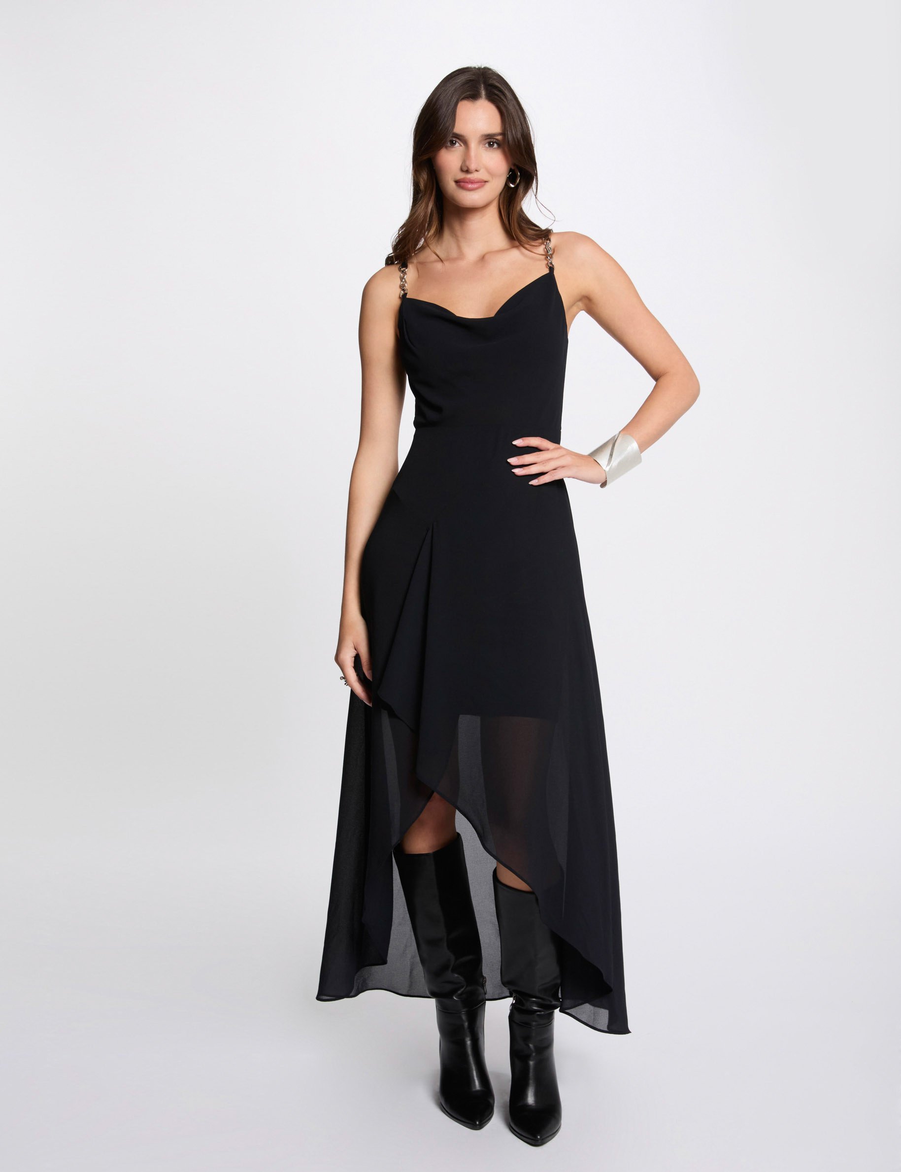 robe midi ajustee bleu marine femme Robe midi ajustée bleu marine femme