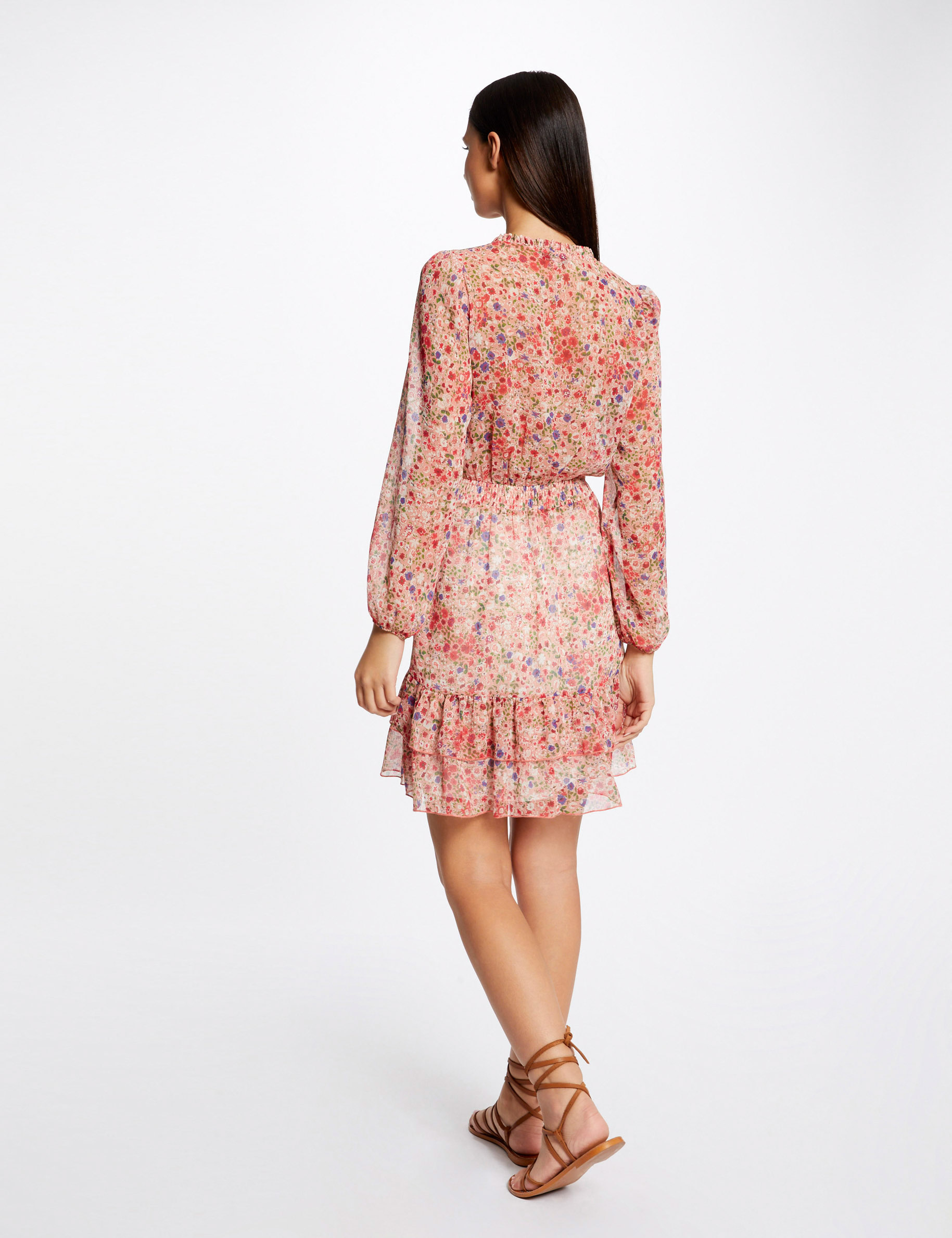 Robe évasée imprimé floral multico femme Robe évasée imprimé floral multico femme