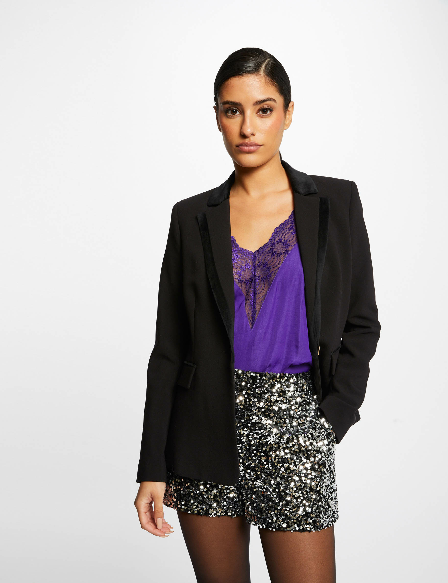 Top Argenté Morgan Taille M - Modèle Jamie - Neuf Jamais Porté (sans étiquettes) - Pour Femme