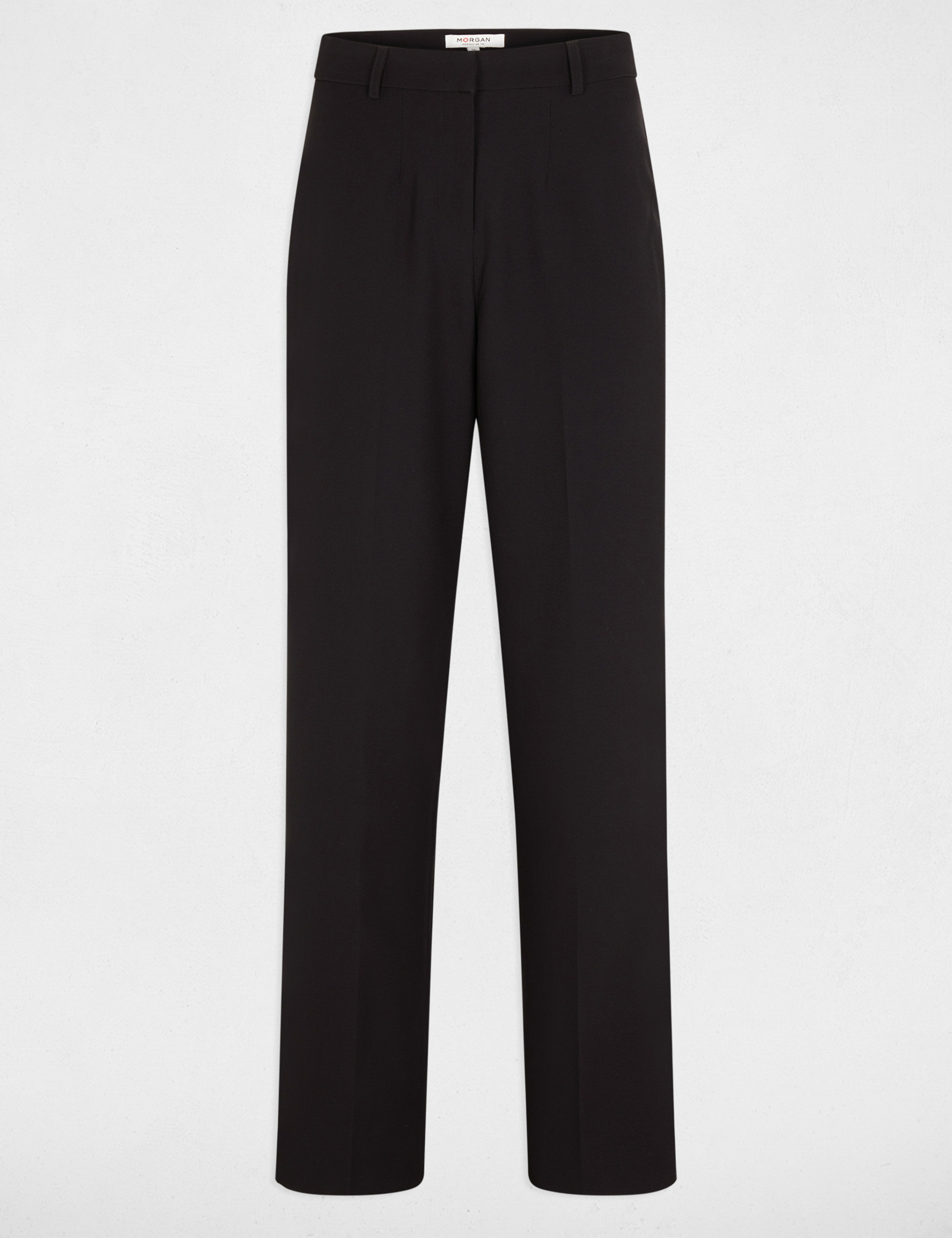 pantalon droit a pinces noir femme Pantalon droit à pinces noir femme