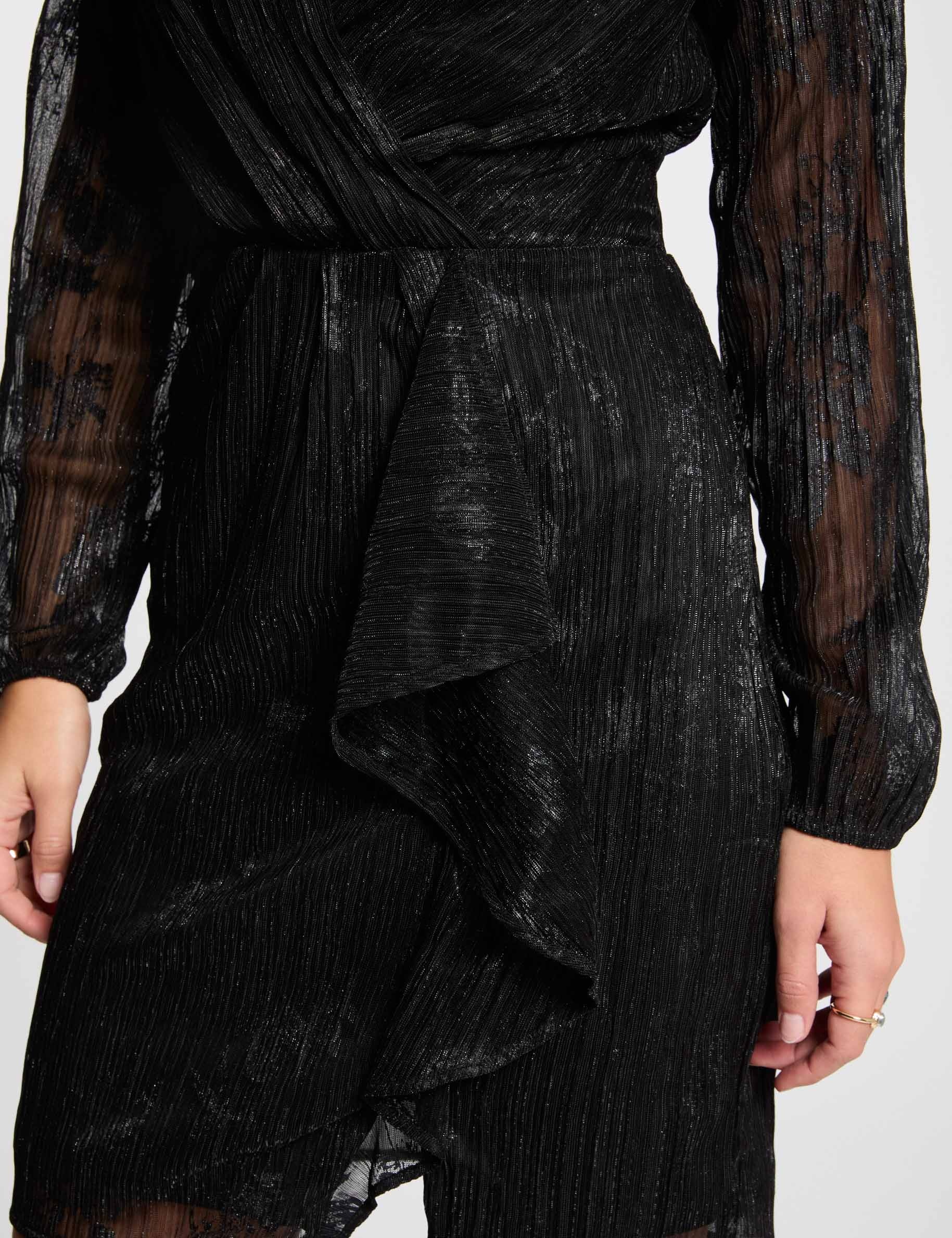 robe courte ajustee noir femme Robe courte ajustée noir femme
