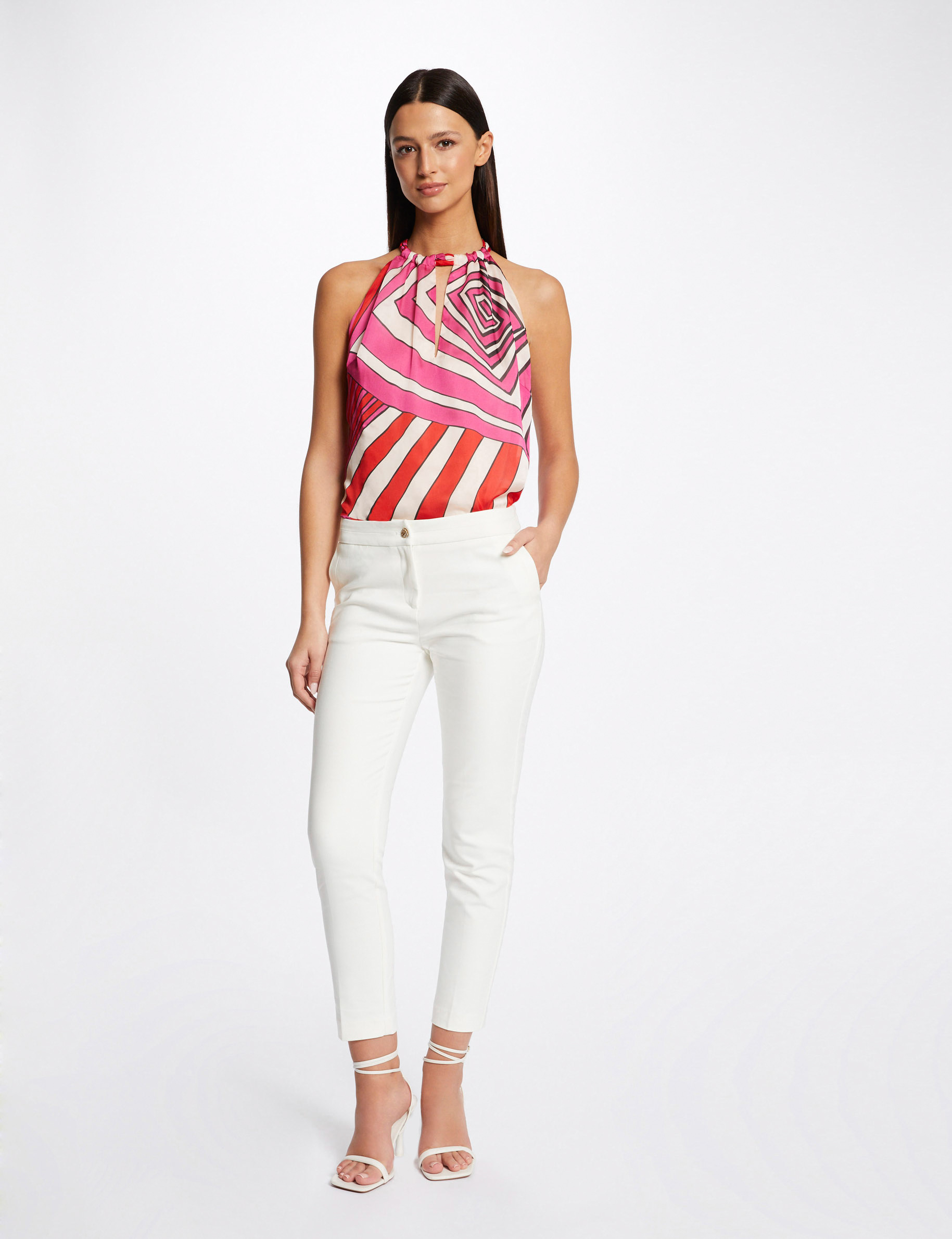 Blouse sans manches imprimé géométrique multico femme Blouse sans manches imprimé géométrique multico femme