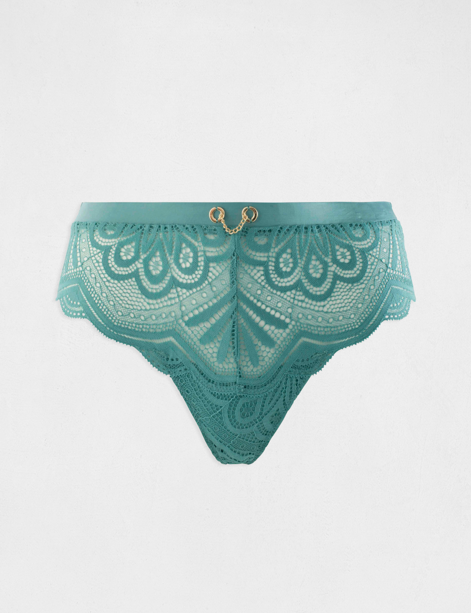 shorty en dentelle bleu femme Shorty en dentelle bleu femme