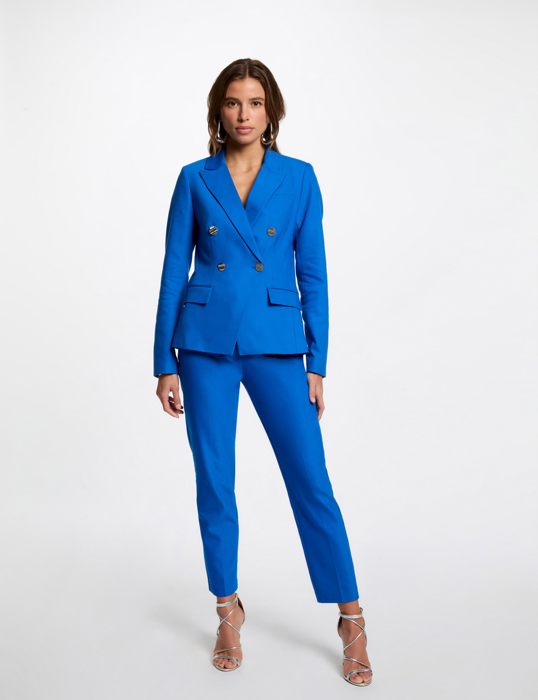 blazer double boutonnage bleu electrique femme Blazer double boutonnage bleu electrique femme