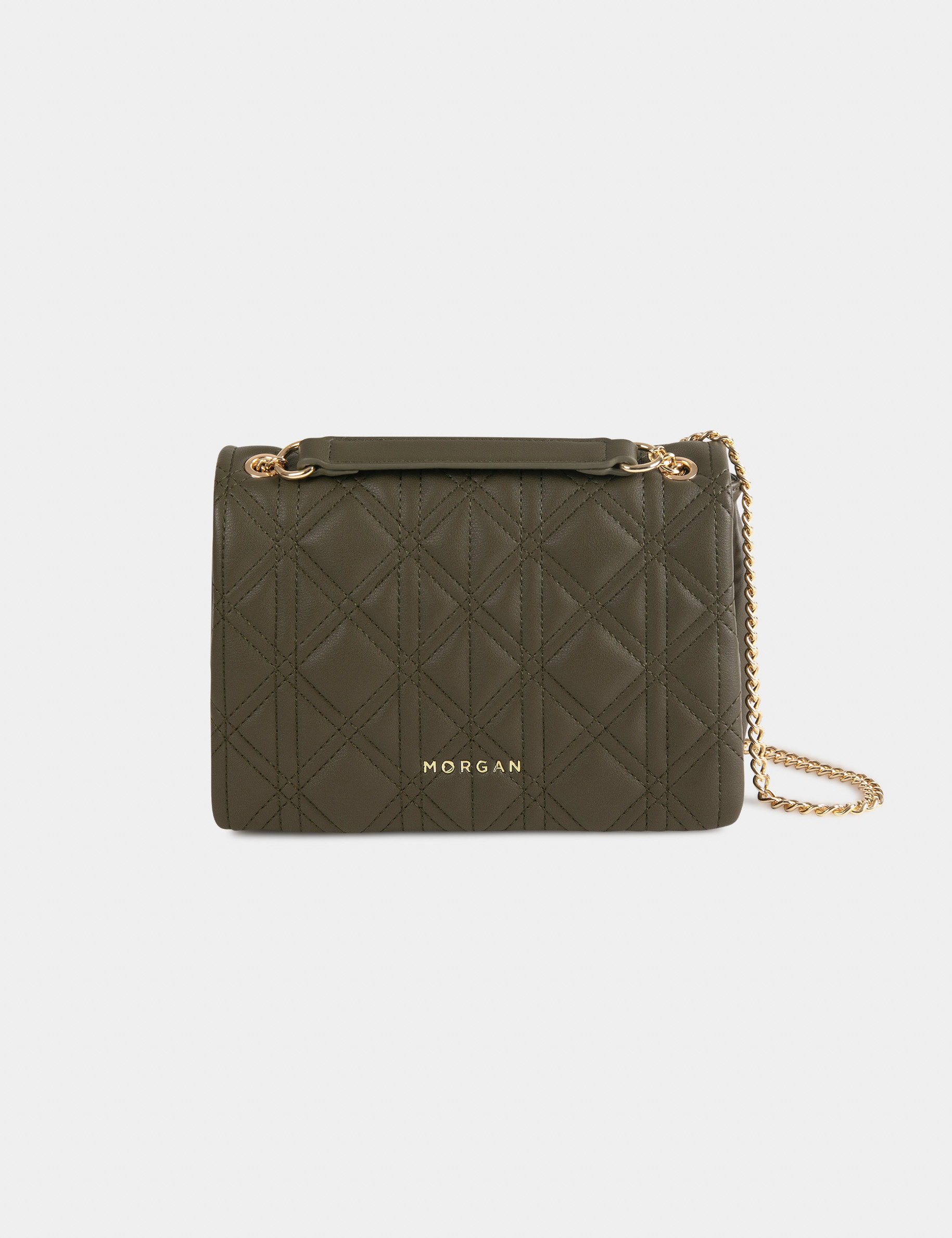Sac pochette matelassé vert kaki femme Sac pochette matelassé vert kaki femme