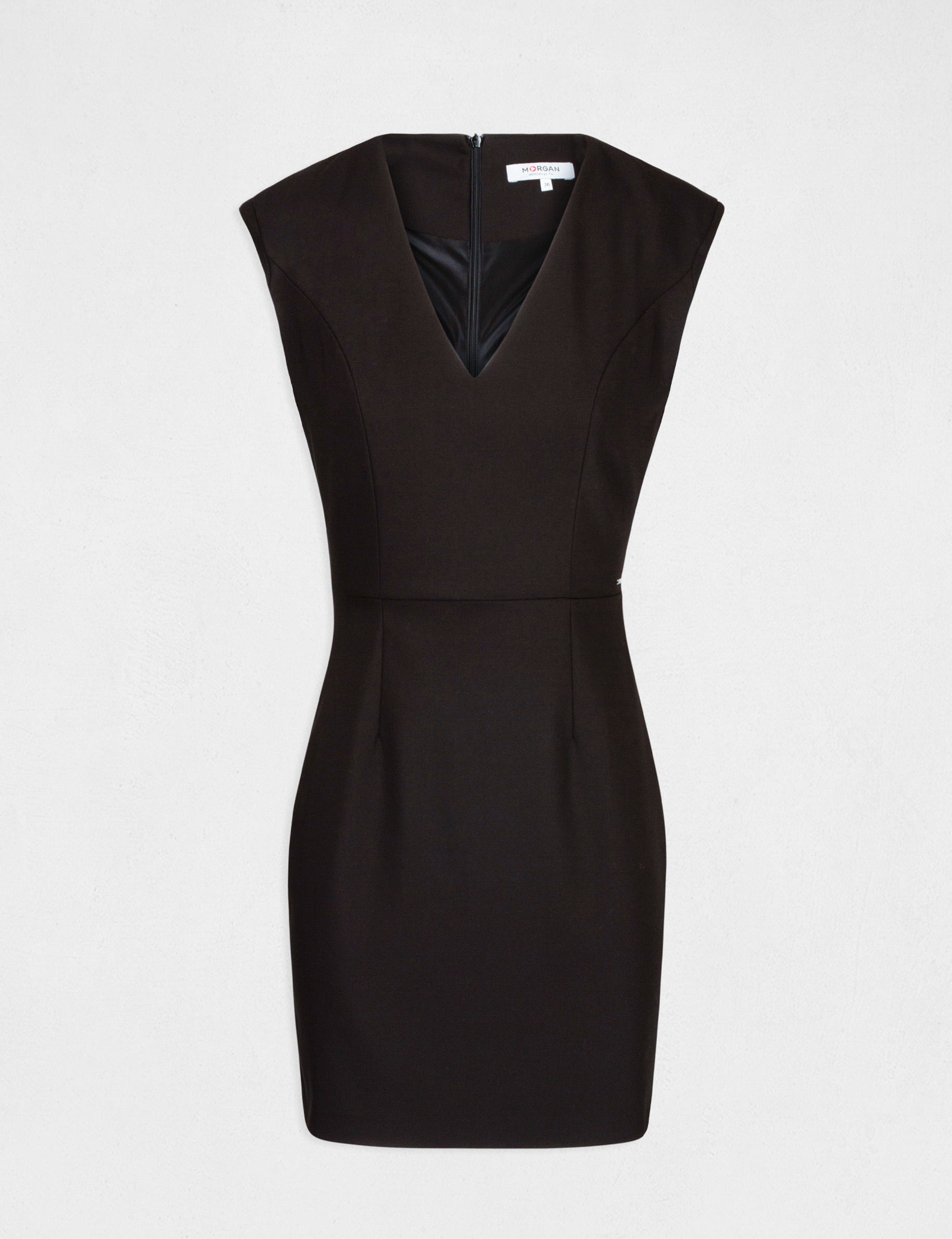 Robe Femme Giles Deacon - Taille 8, Noire Avec Reflets Rose Et Gris, Polyester, Occasion Très Bon État
