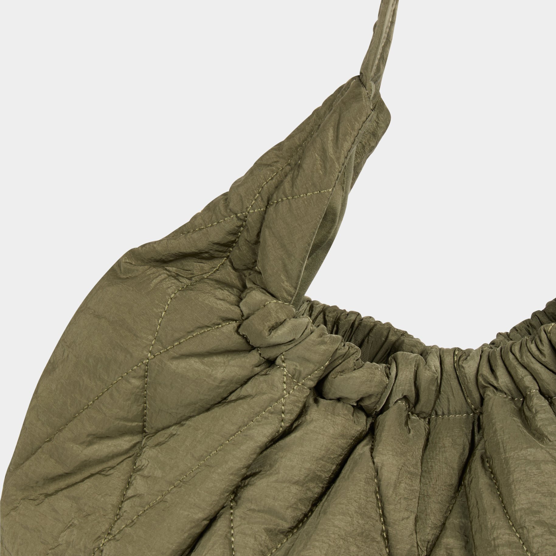 sac matelasse porte epaule vert kaki femme Sac matelassé porté-épaule vert kaki femme