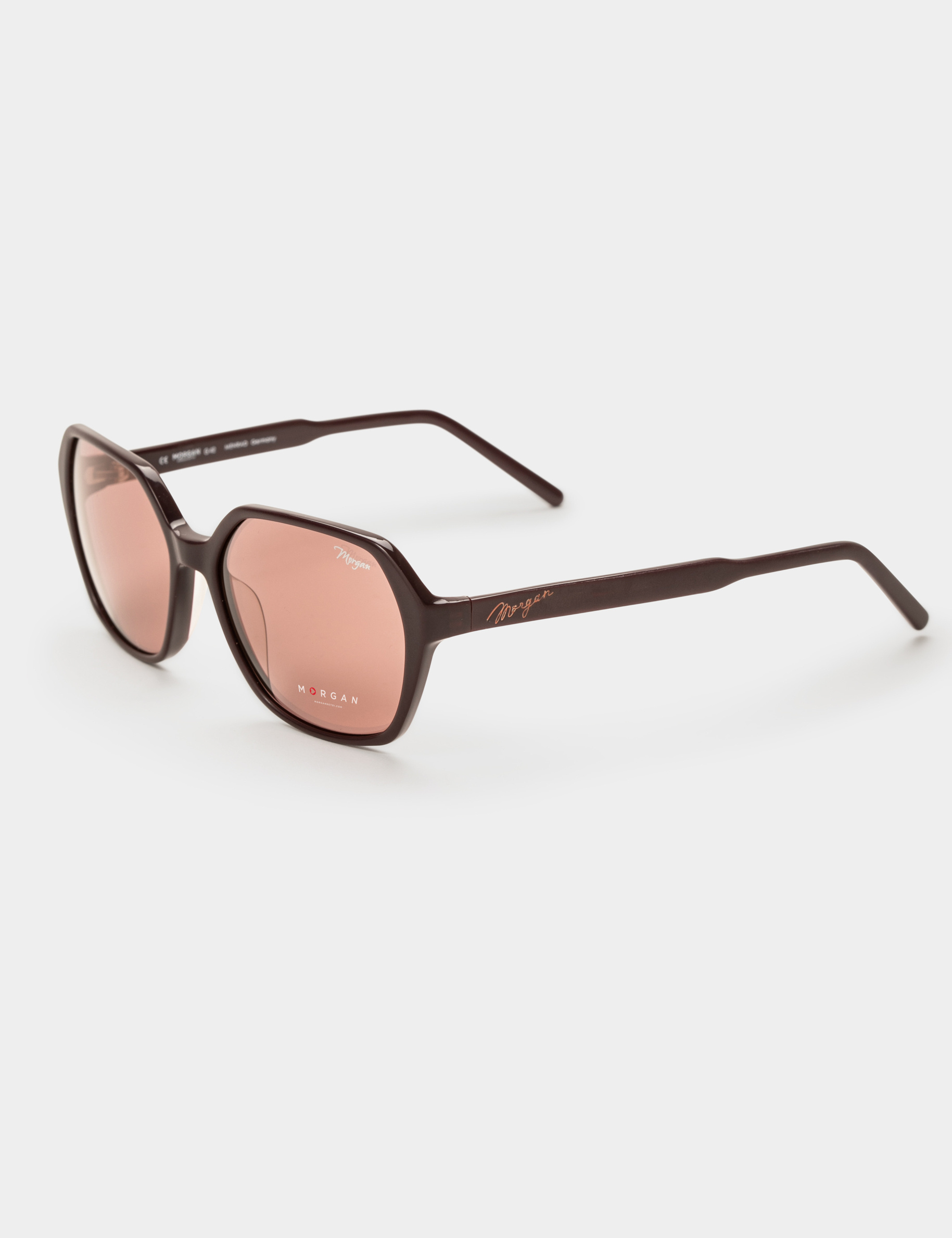 Lunettes de soleil hexagones violet femme Morgan