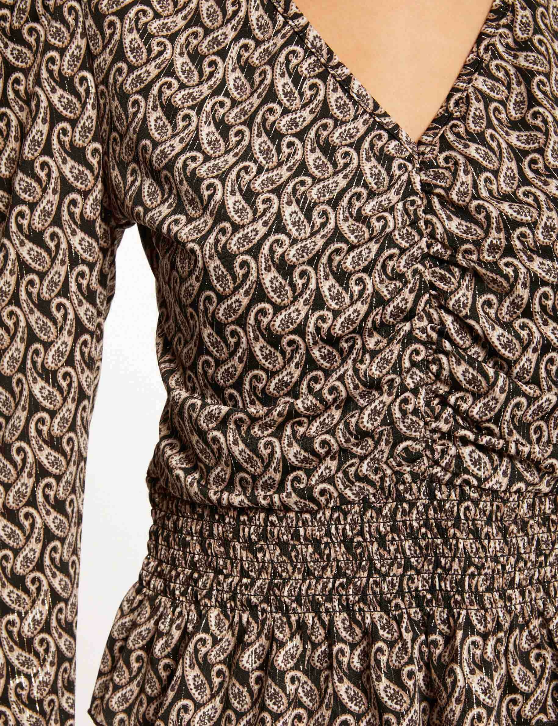 T-shirt manches longues imprimé multico femme T-shirt manches longues imprimé multico femme