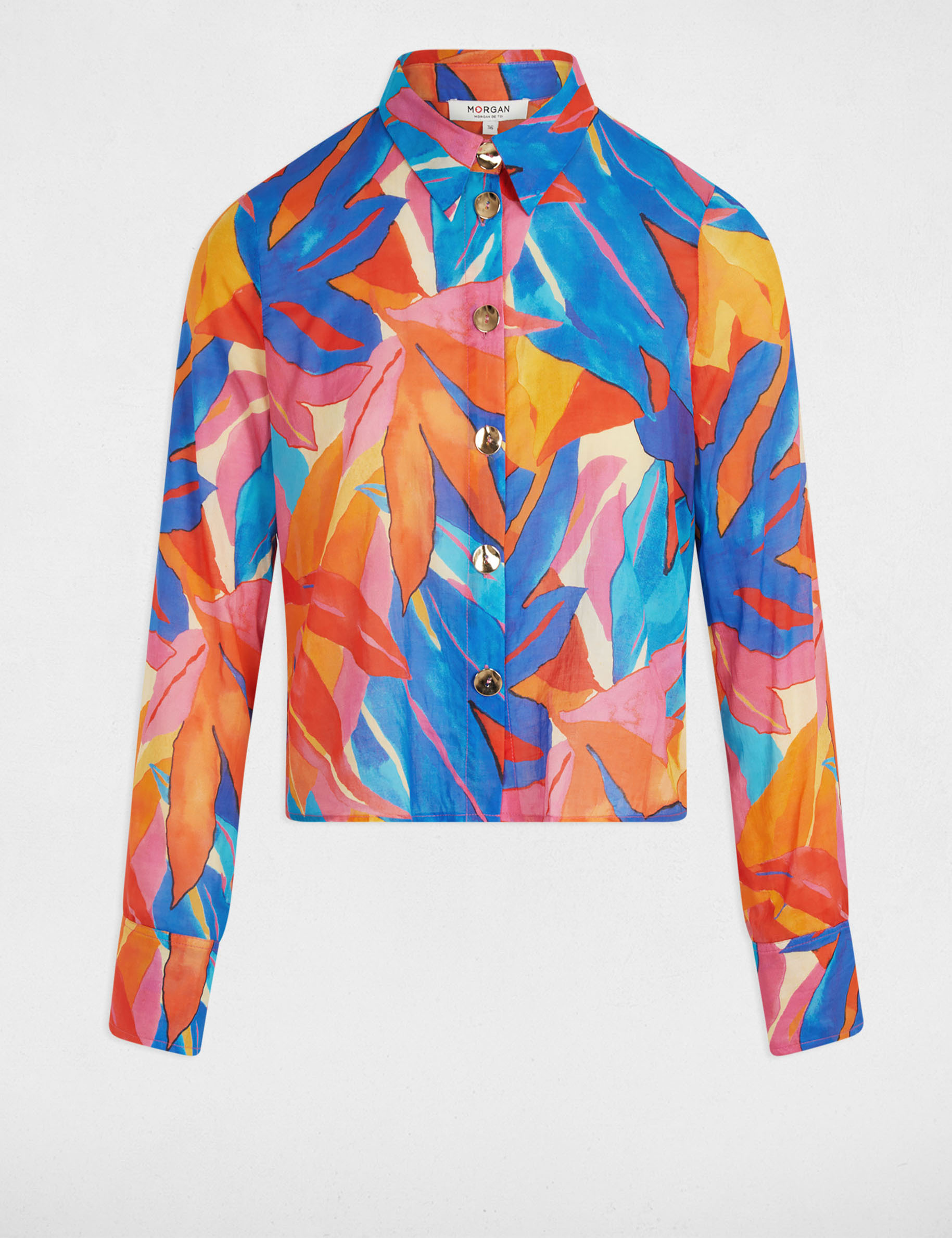 chemise manche longues multicolore femme Chemise manche longues multicolore femme