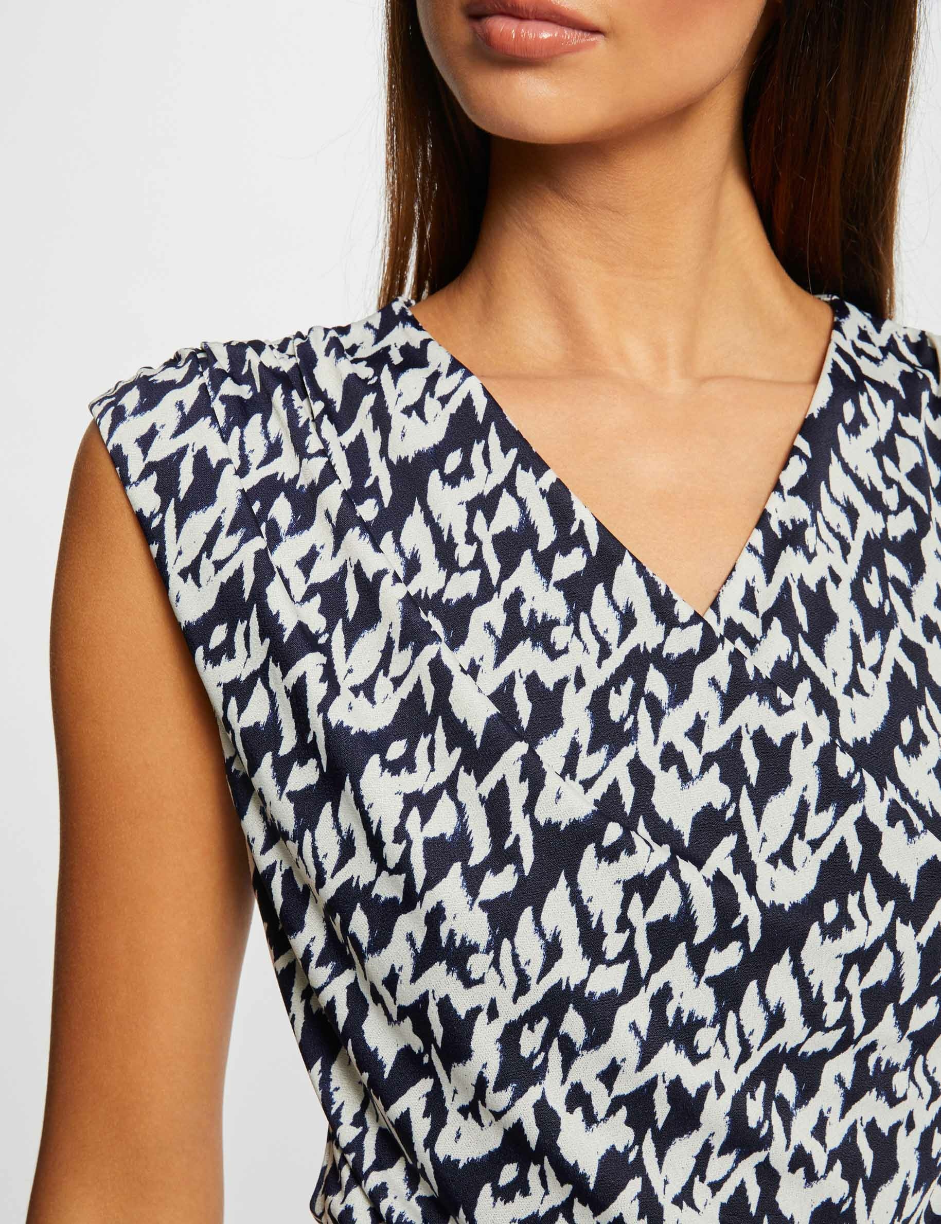 t shirt manches courtes imprime abstrait multico femme T-shirt manches courtes imprimé abstrait multico femme
