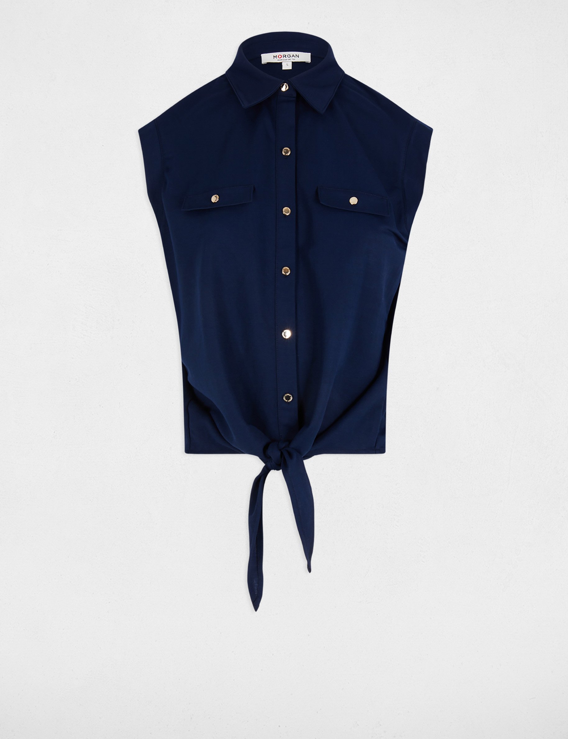blouse sans manches bleu petrole femme Blouse sans manches bleu pétrole femme