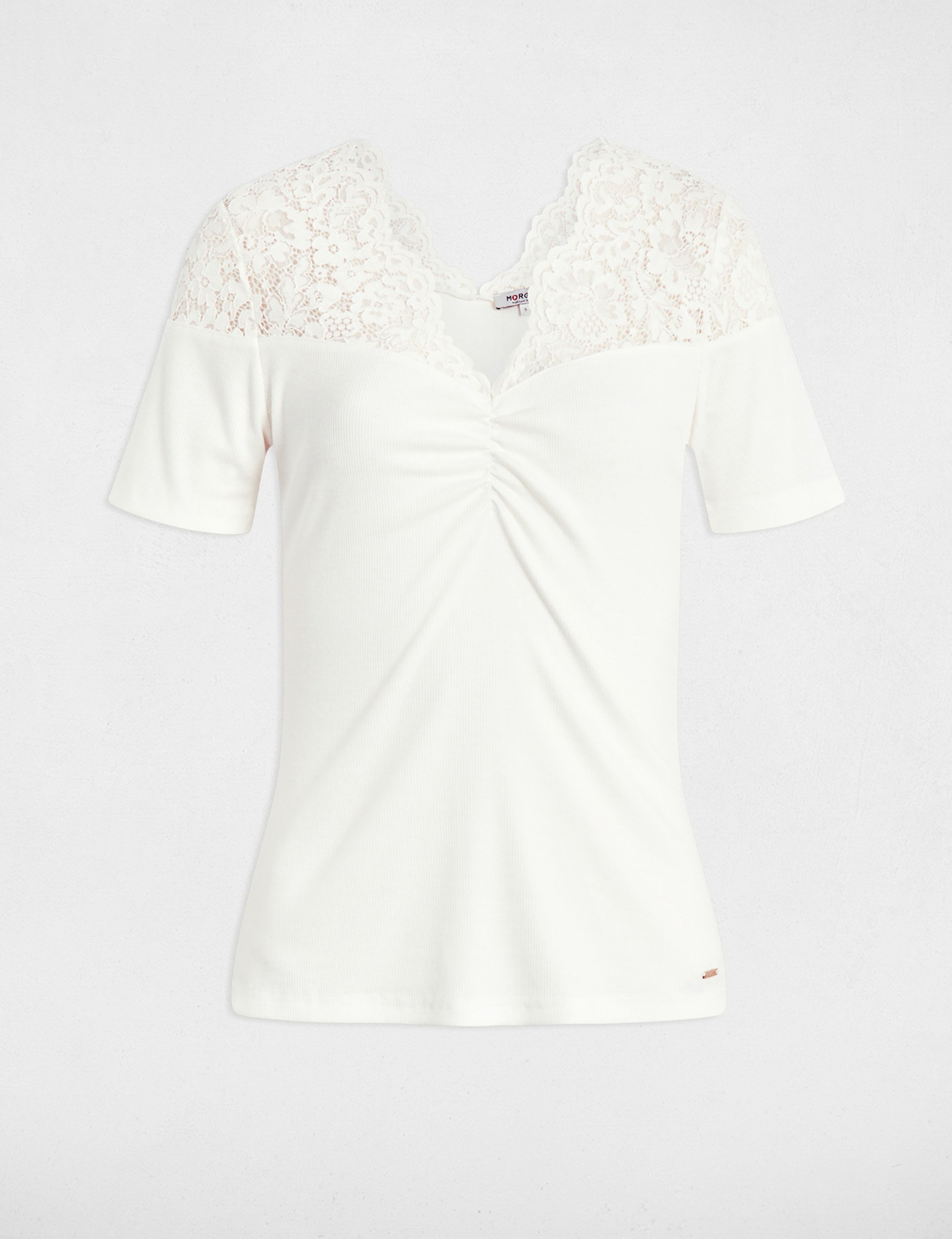t shirt manches courtes blanc femme T-shirt manches courtes blanc femme