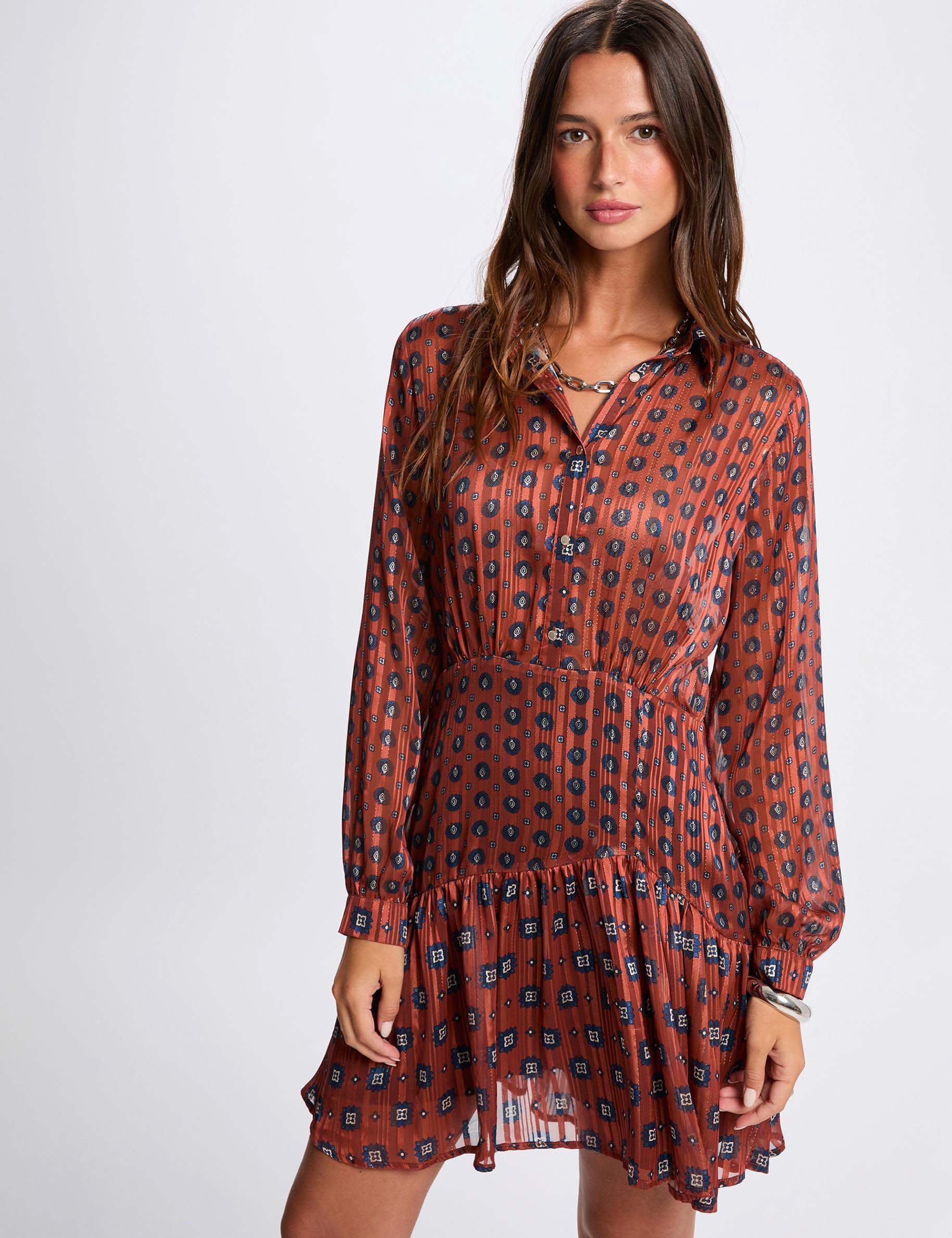Robe évasée Urban Outfitters Ecote à Bretelles Avec Perles Tribales - Taille 4 - Neuf Sans étiquette