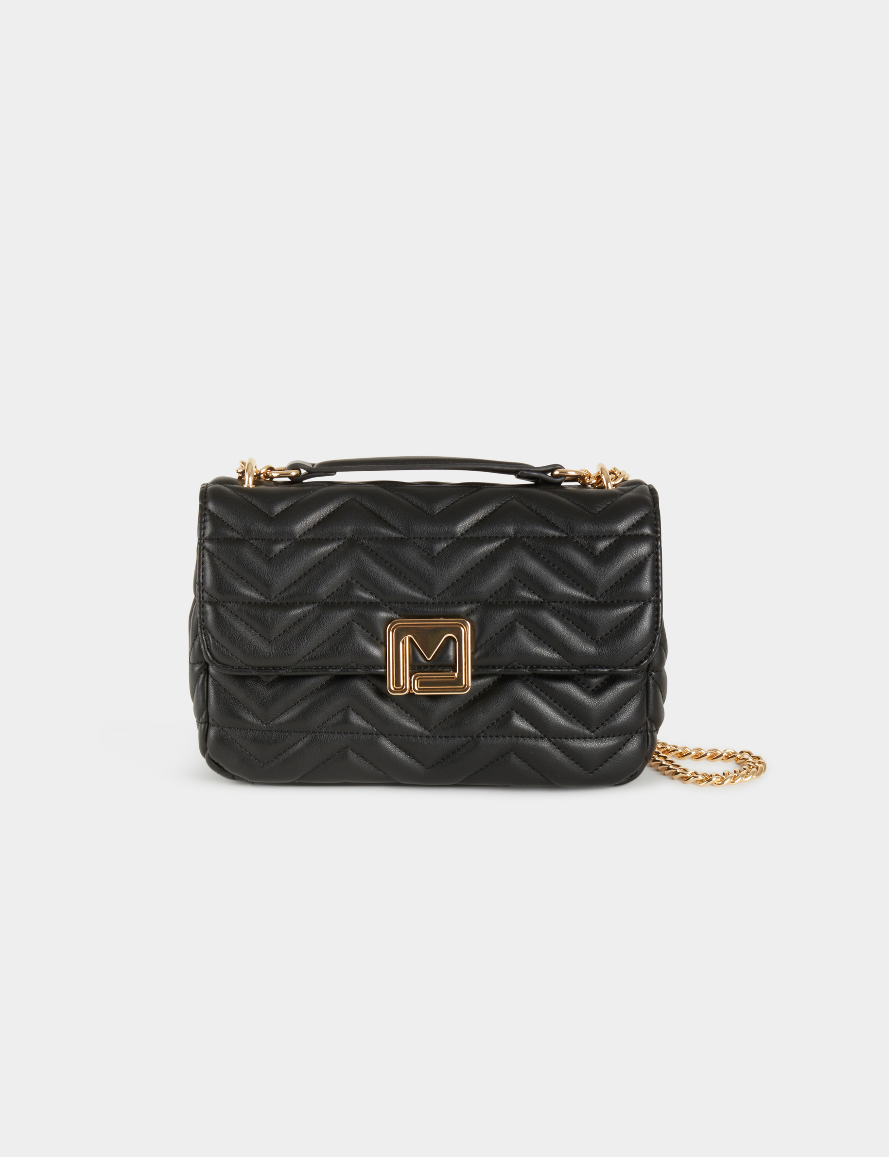 sac matelasse boucle m noir femme Sac matelassé boucle M noir femme