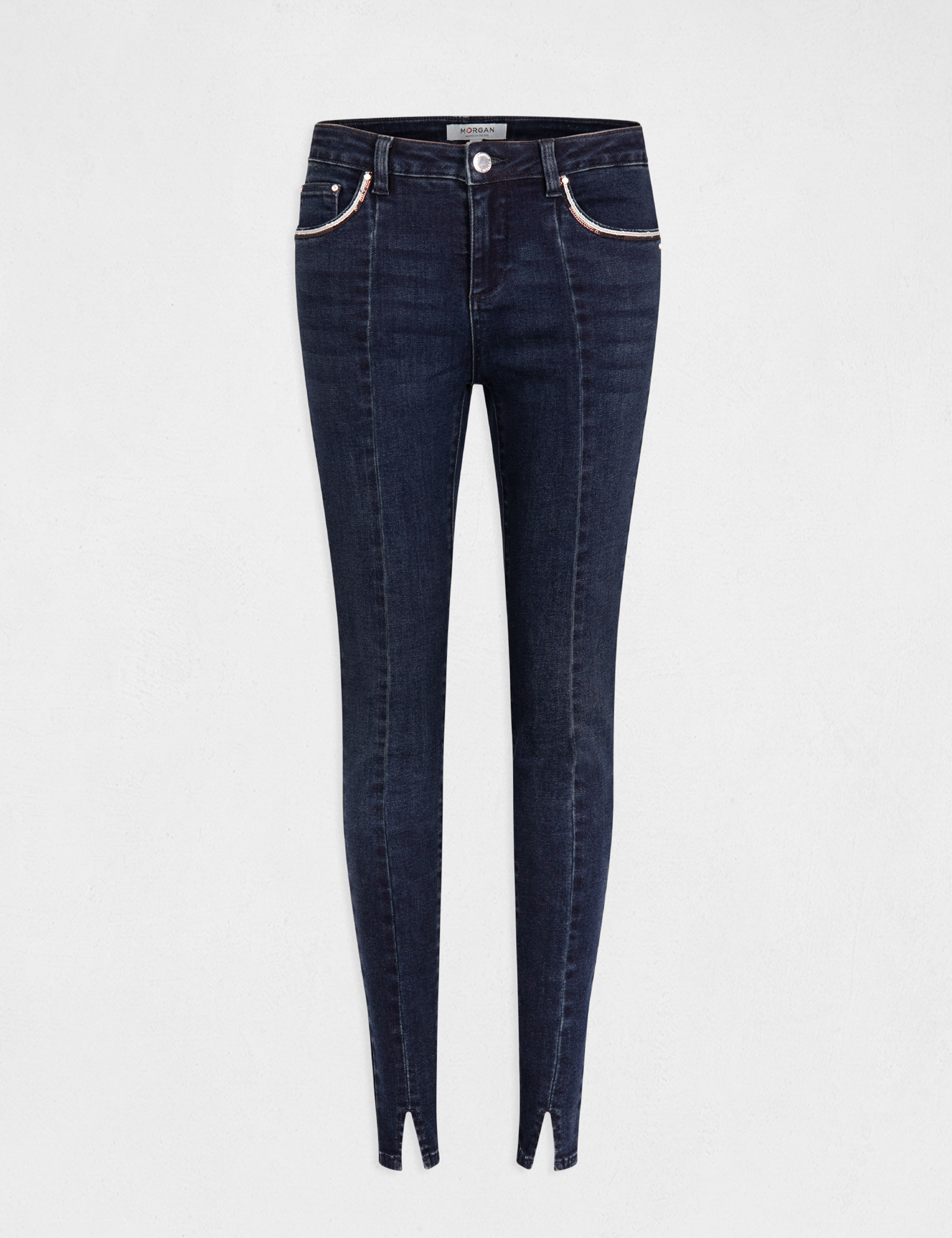 Jeans slim avec sequins jean stone femme