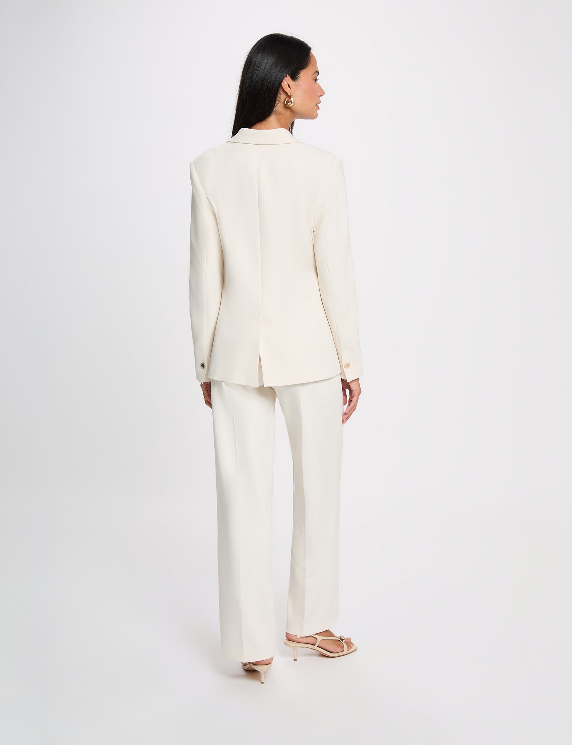 Veste sans manches creme femme