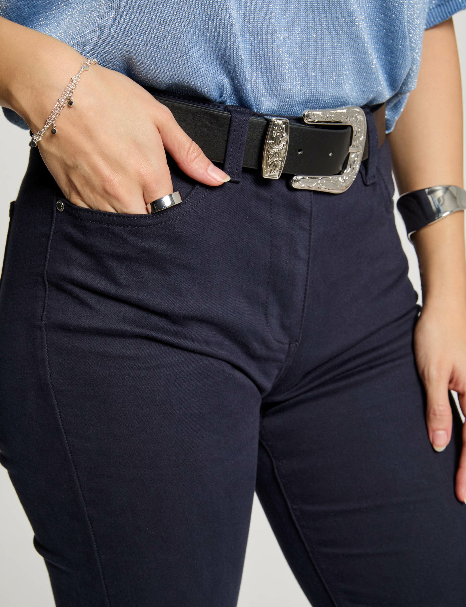 pantalon droit bleu marine femme Pantalon droit bleu marine femme