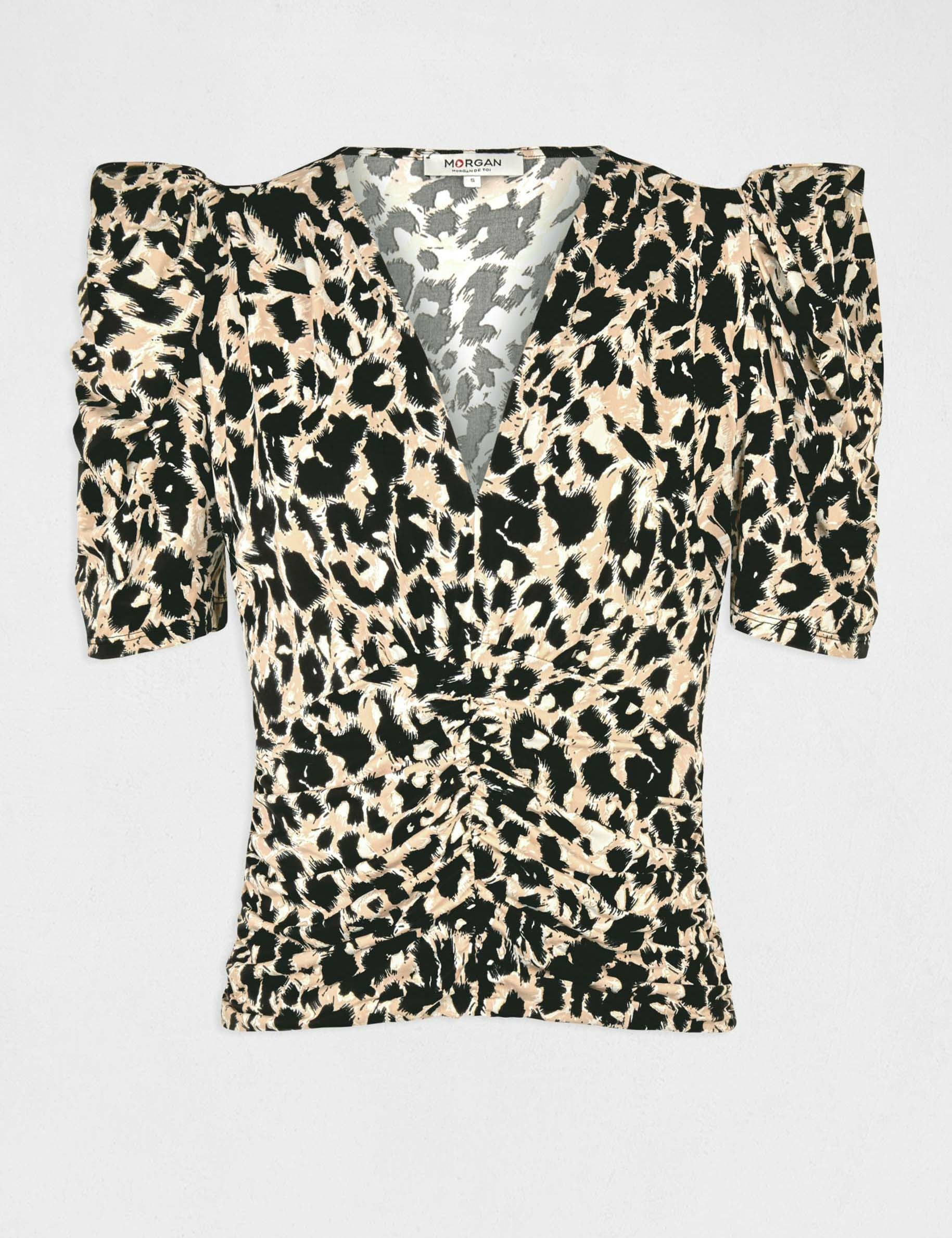 T-shirt manches courtes imprimé multico femme T-shirt manches courtes imprimé multico femme